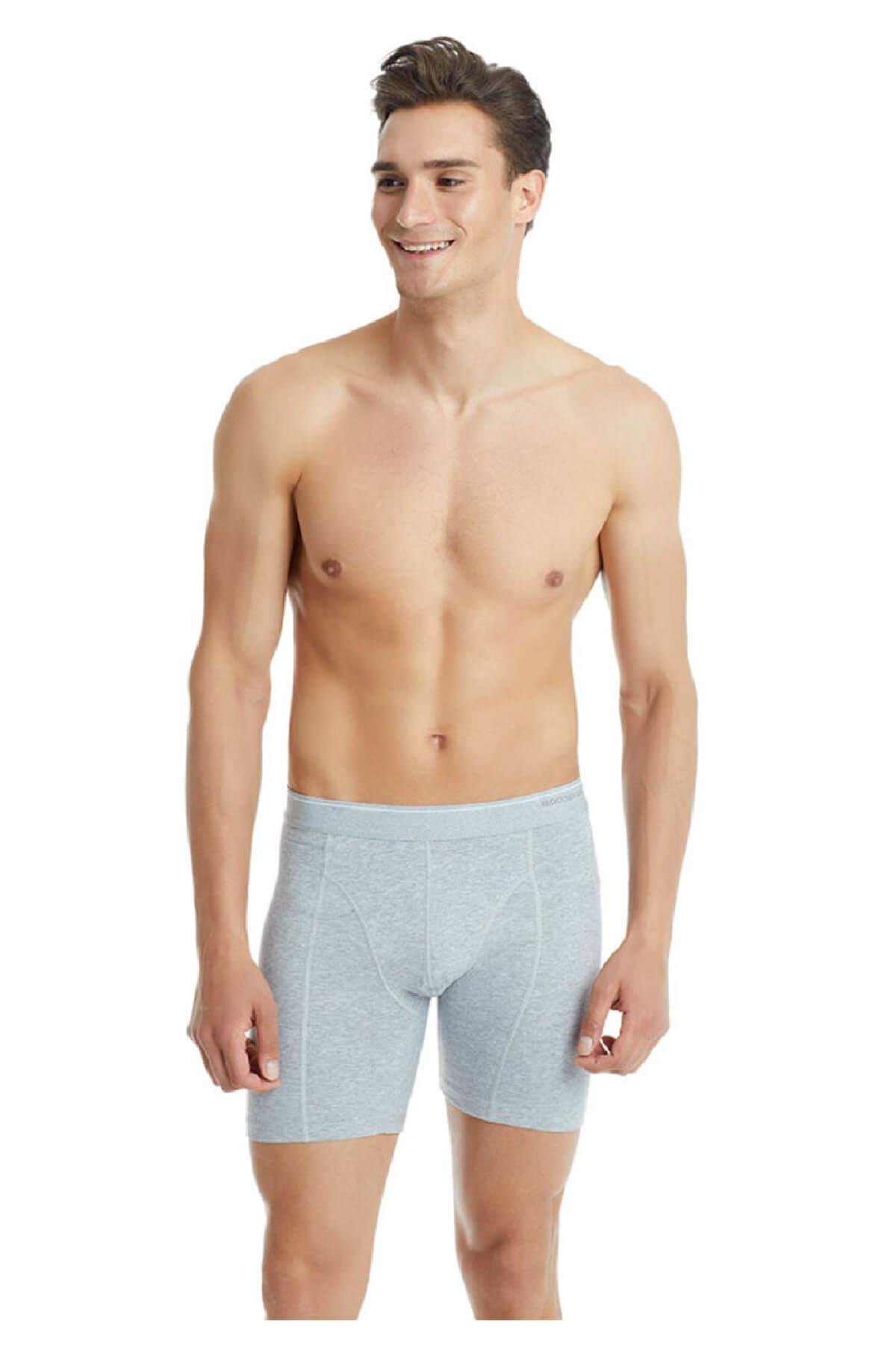 Blackspade 9216 2'li Paket Tender Cotton Erkek %92 Pamuk Uzun Retro Boxer