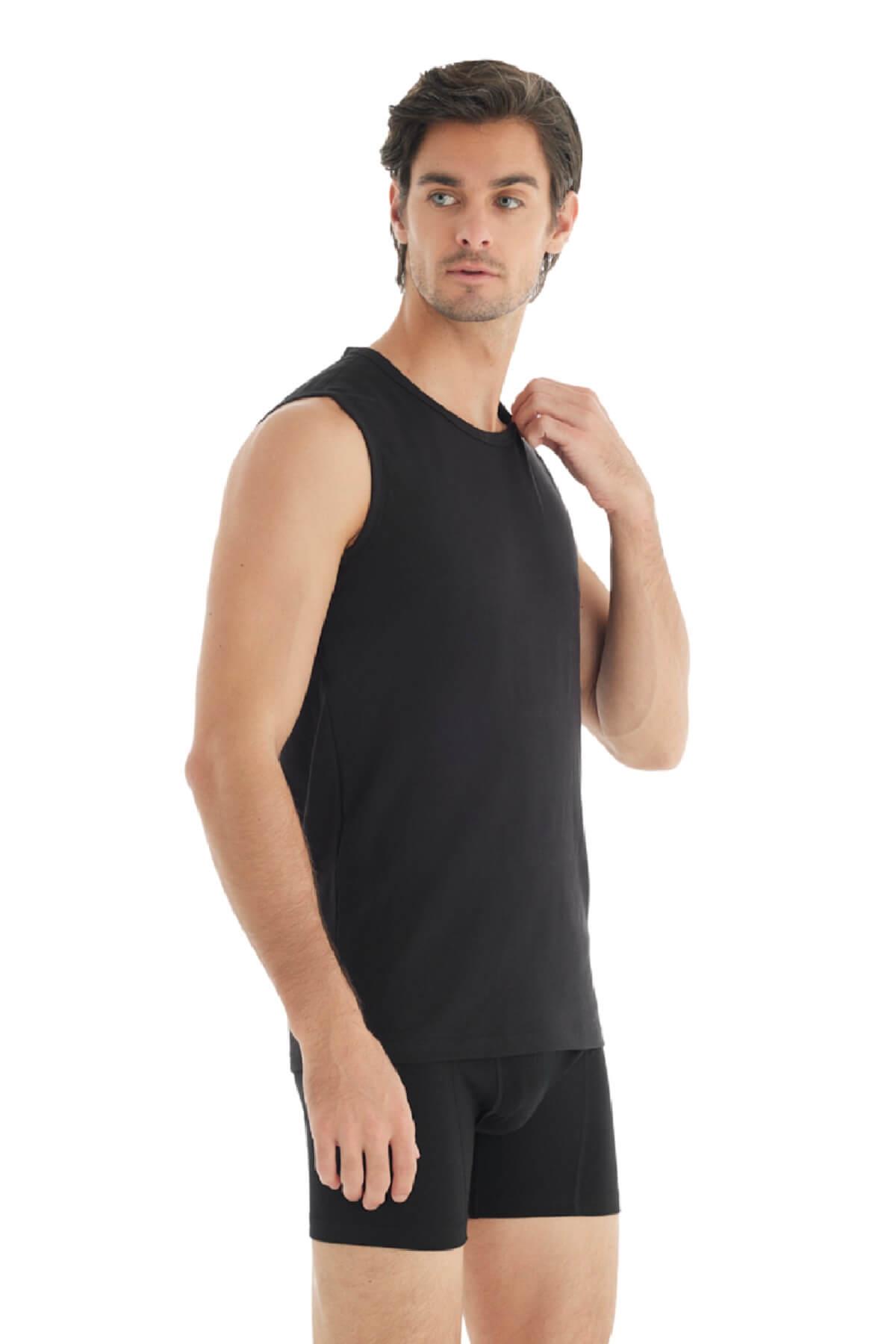 Blackspade 9234 Erkek Sıfır Kol Sıfır ( Kolsuz ) Yaka Tender Cotton T-Shirt & Atlet