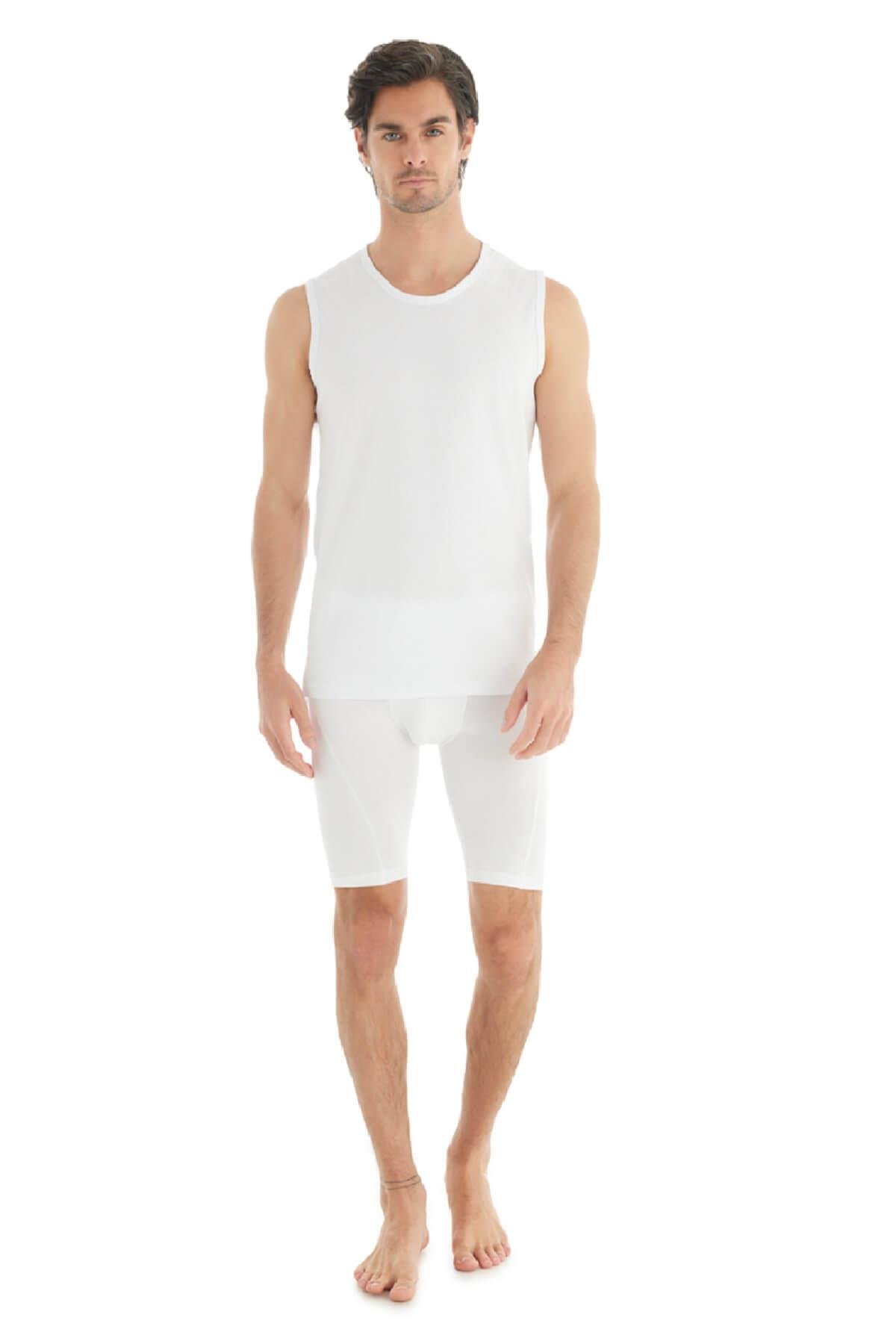 Blackspade 9234 Erkek Sıfır Kol Sıfır ( Kolsuz ) Yaka Tender Cotton T-Shirt & Atlet