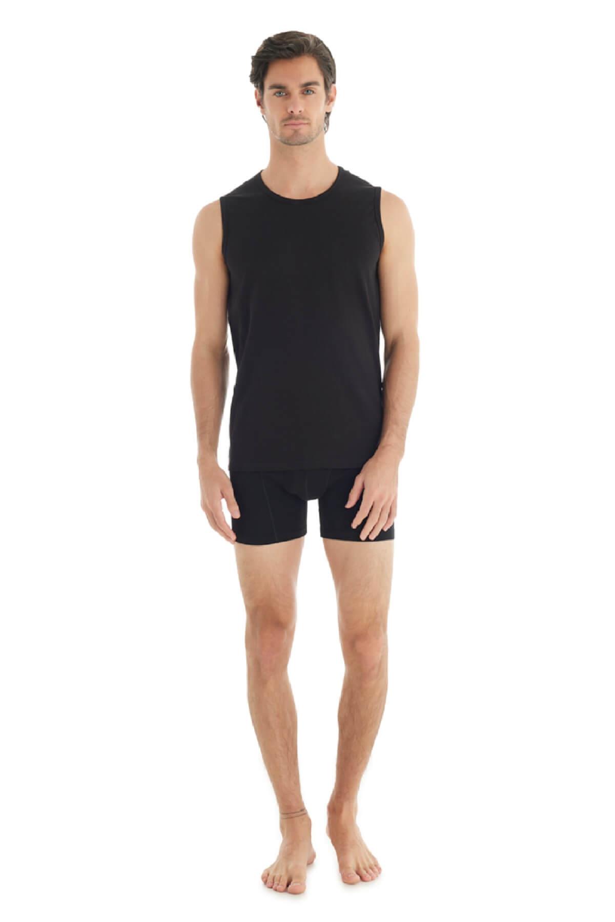 Blackspade 9234 Erkek Sıfır Kol Sıfır ( Kolsuz ) Yaka Tender Cotton T-Shirt & Atlet