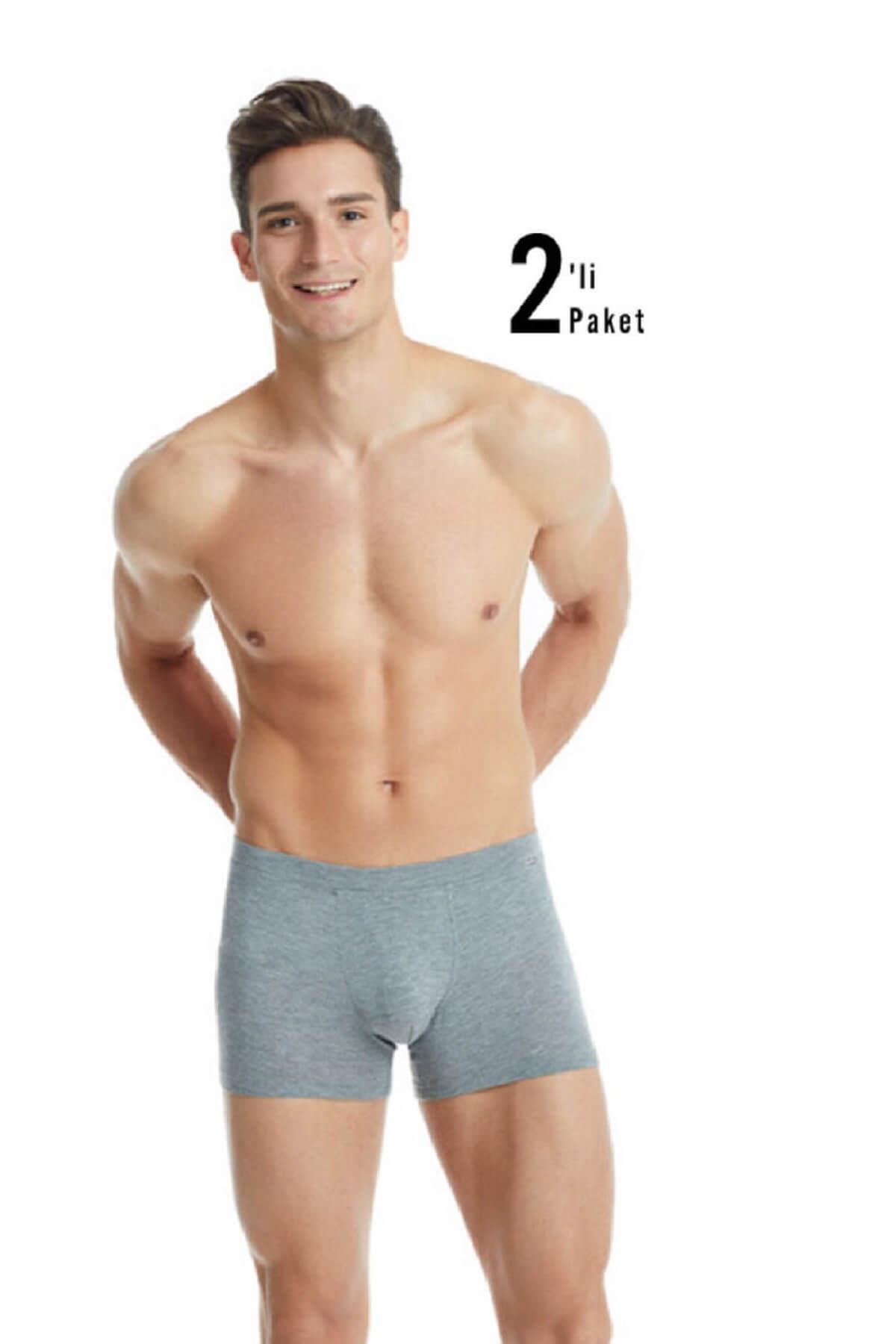 Blackspade 9310 Erkek 2'li Ekonomik Paket %94 Modal Silver Boxer
