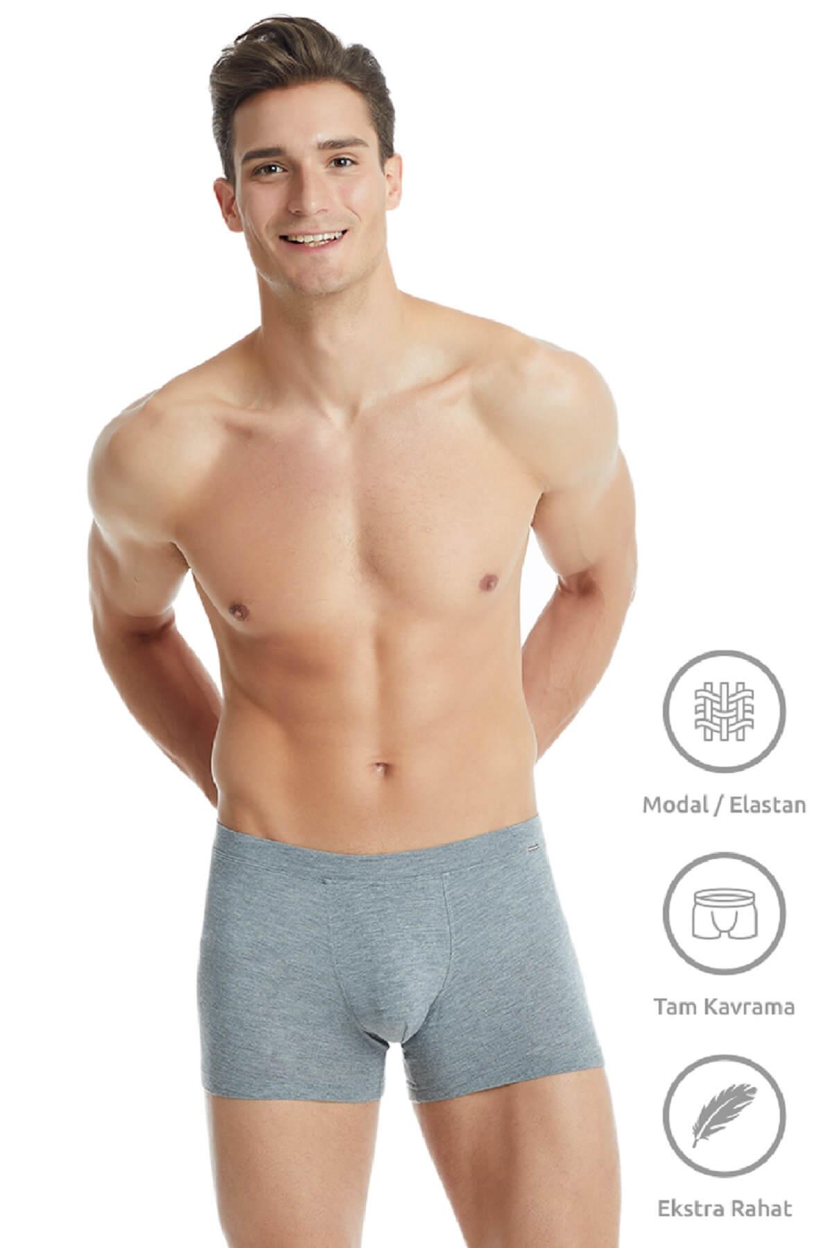 Blackspade 9310 Erkek %94 Modal Silver Boxer