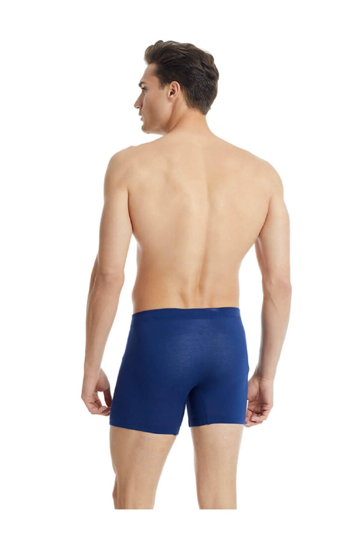 Blackspade 9313 Erkek 2'li Ekonomik Paket %94 Modal Silver Uzun Boxer