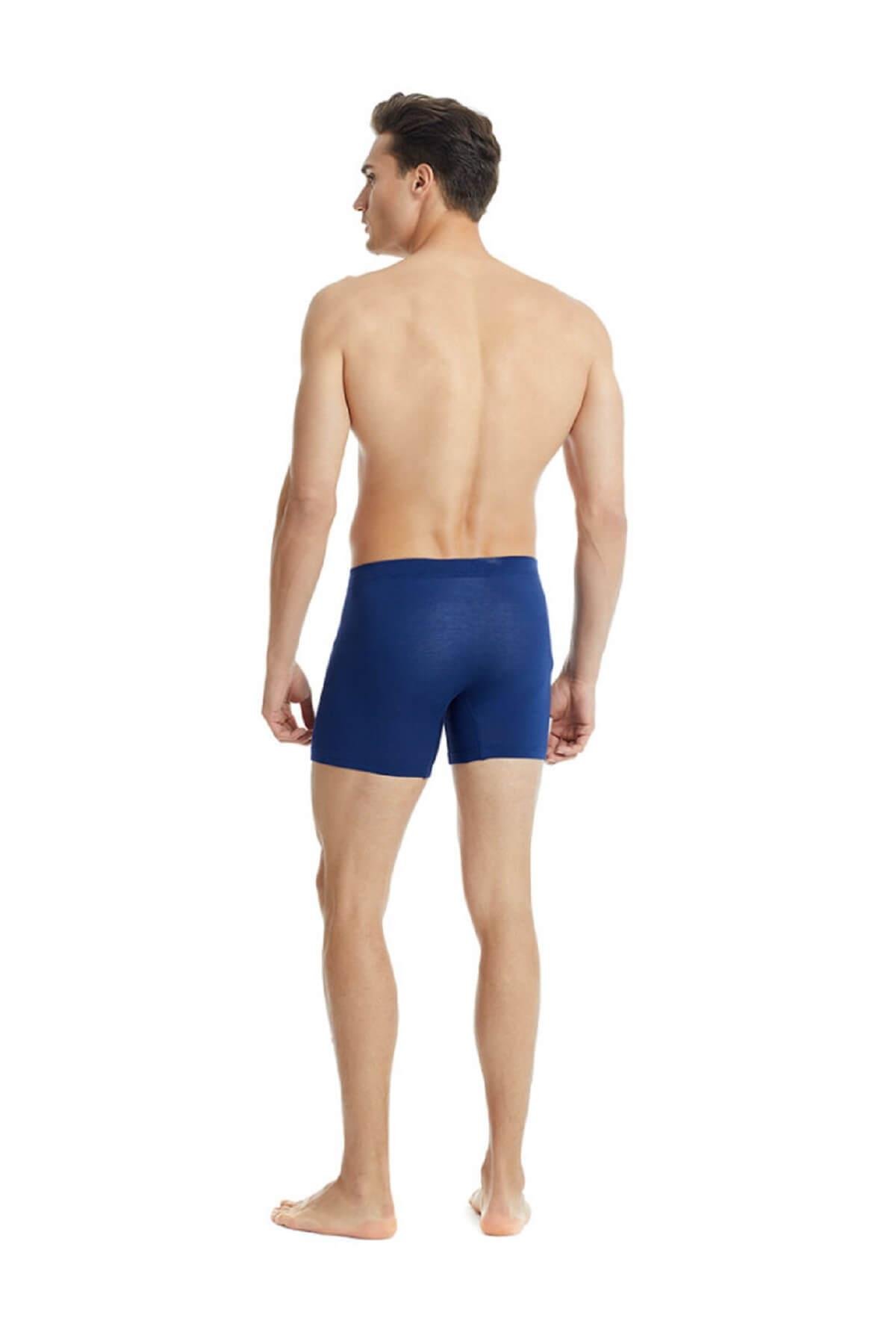 Blackspade 9313 Erkek 2'li Ekonomik Paket %94 Modal Silver Uzun Boxer