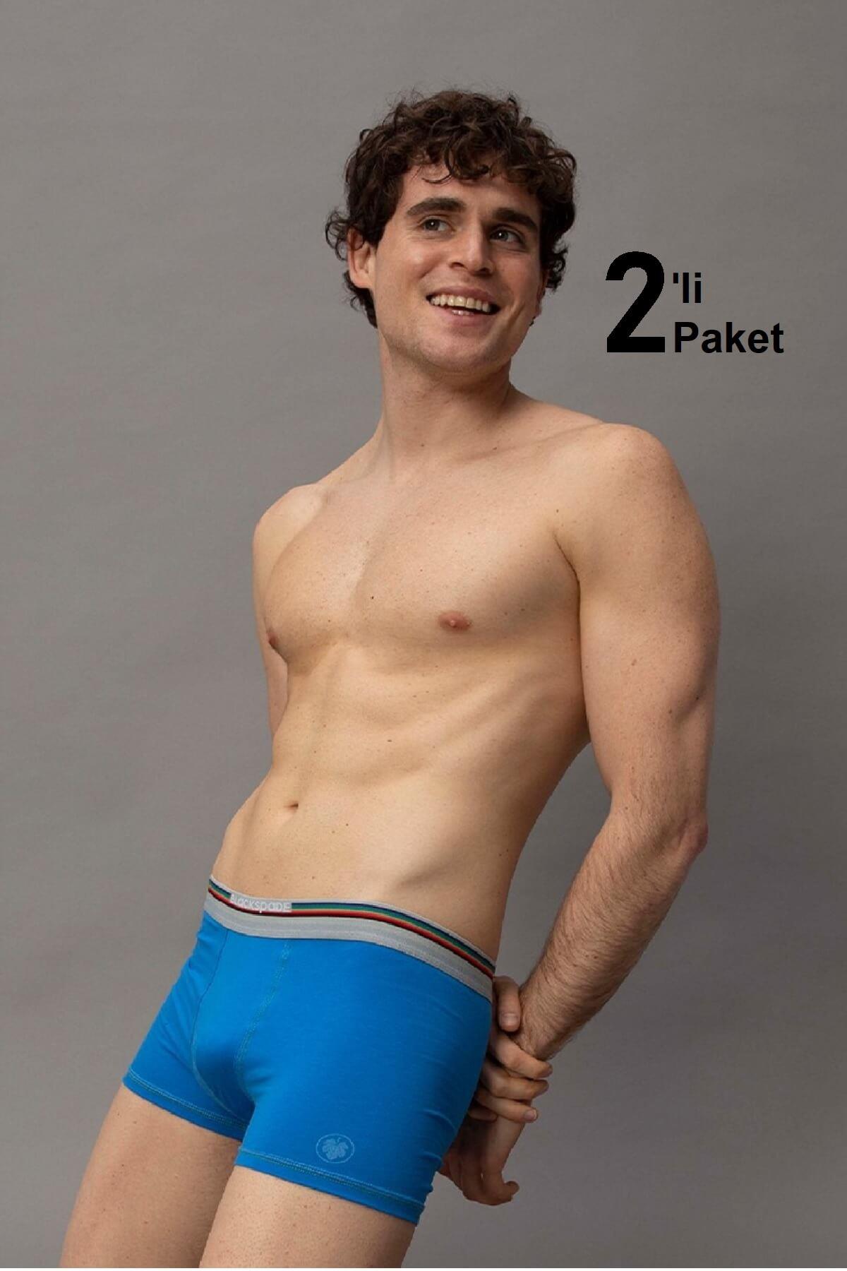 Blackspade 9550 Colours 2'li Paket %95 Pamuklu Erkek Renkli Boxer