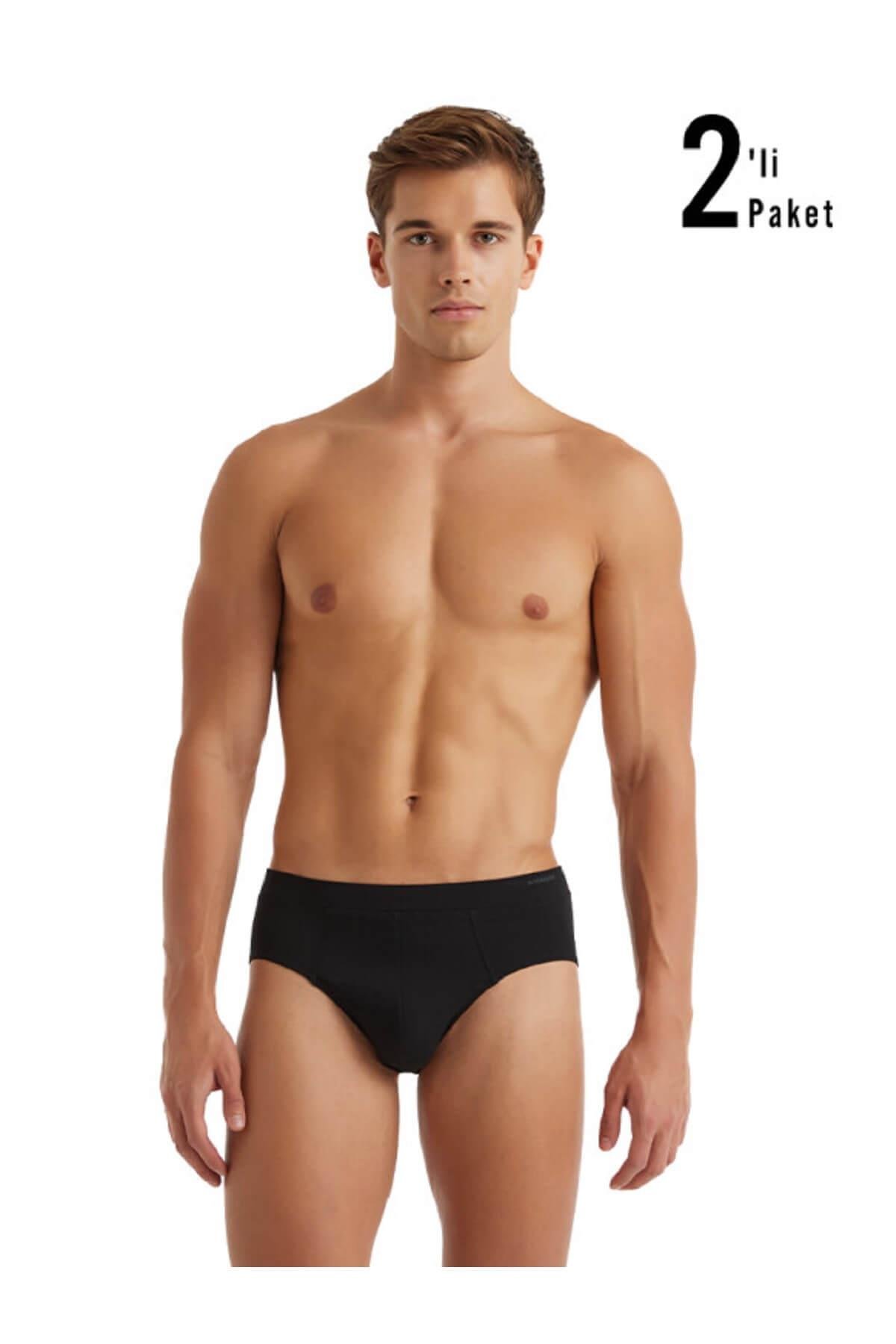 Blackspade 9625 Loose Fit %100 Pamuklu 2'li Ekonomik Paket Erkek Slip