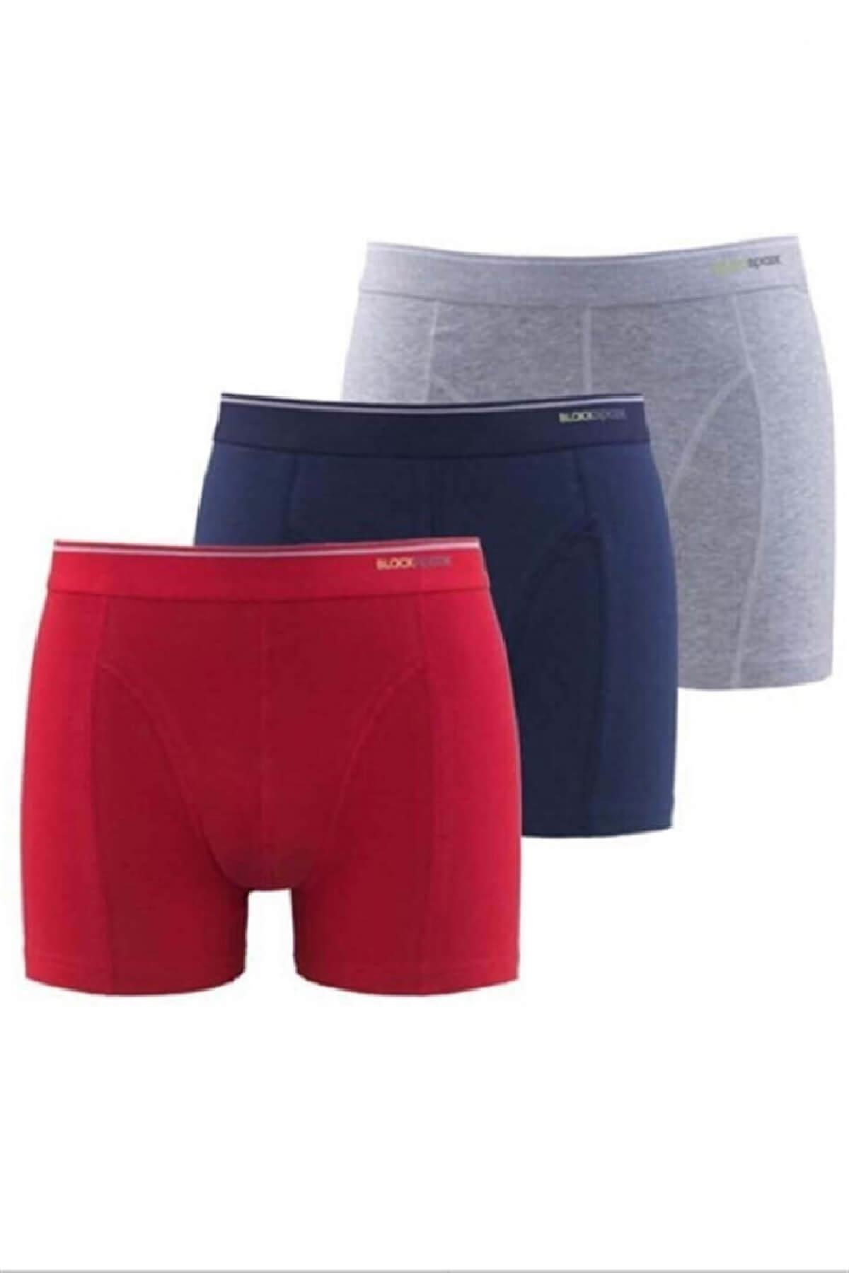Blackspade 9673 3'lü Paket Erkek %92 Pamuk Boxer