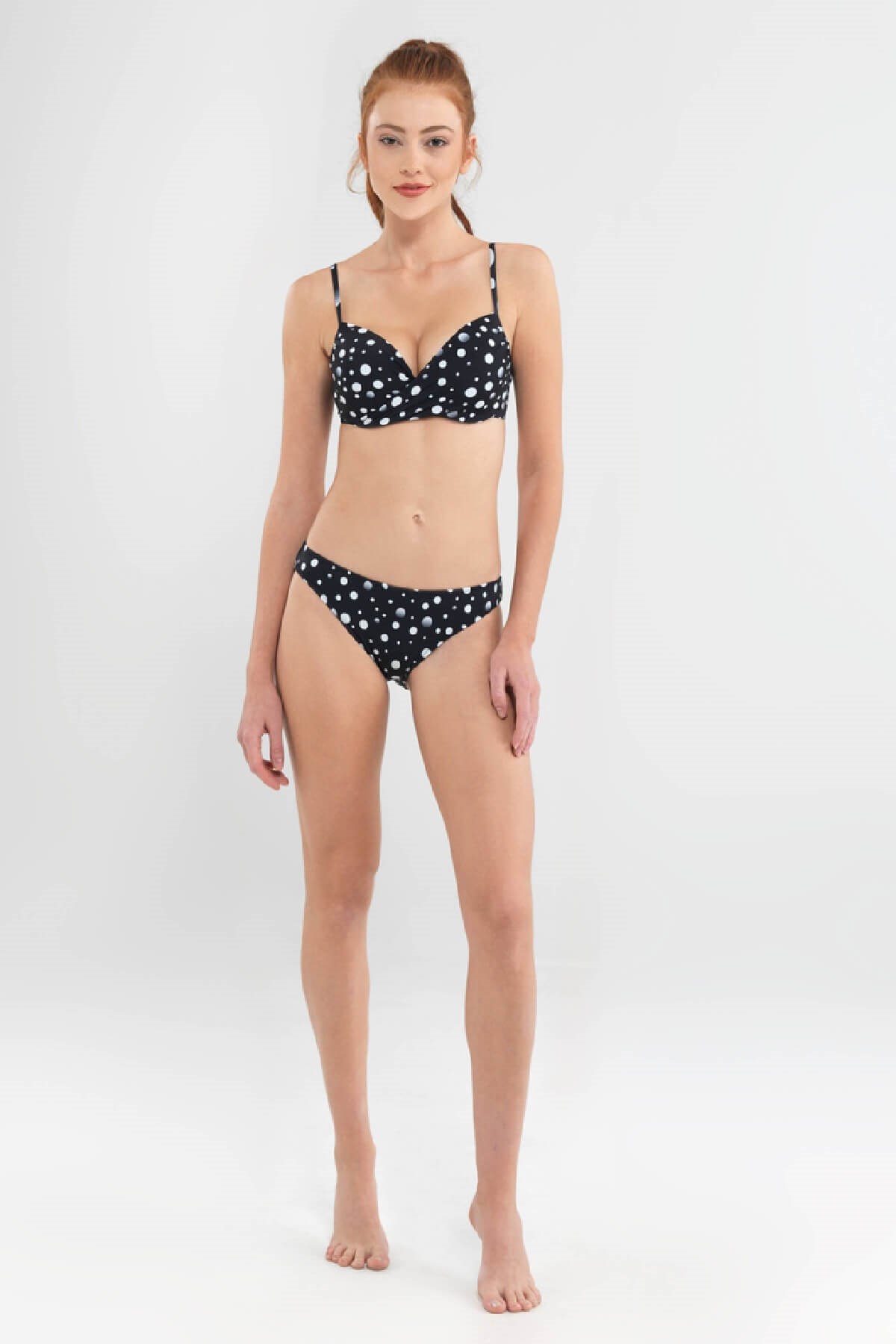 Blackspade Çıkartılabilir Destekli Puantiye Baskılı Bikini Takım