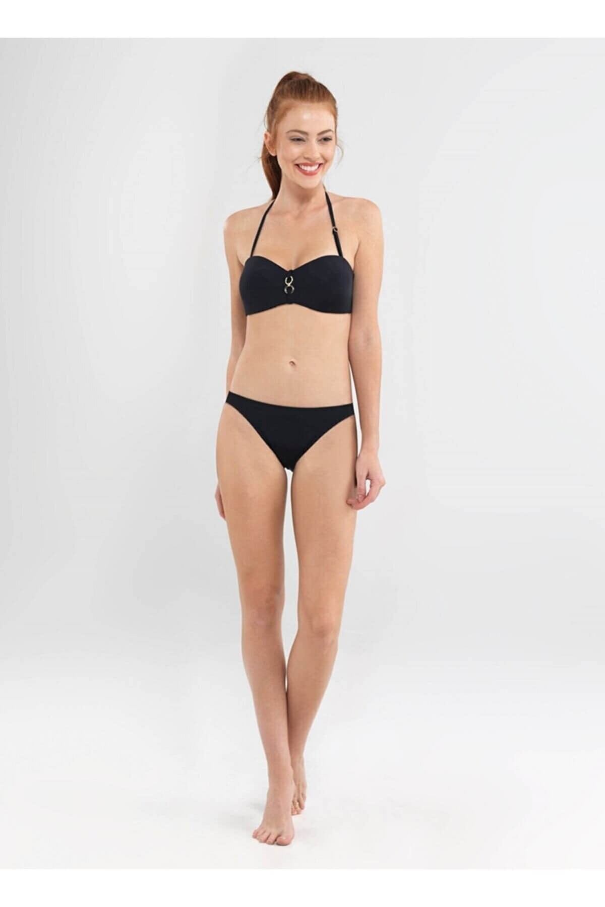 Blackspade Desteksiz Balensiz Straplez Bikini Takımı