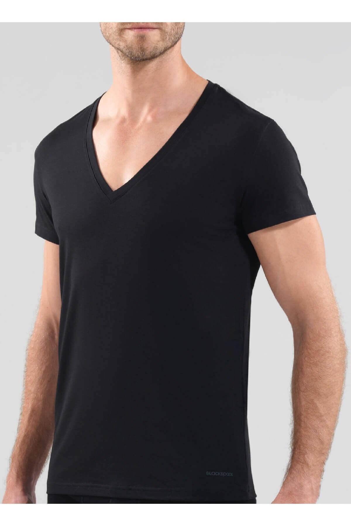 Blackspade Erkek 9212 Pamuklu Derin V Yaka T-Shirt