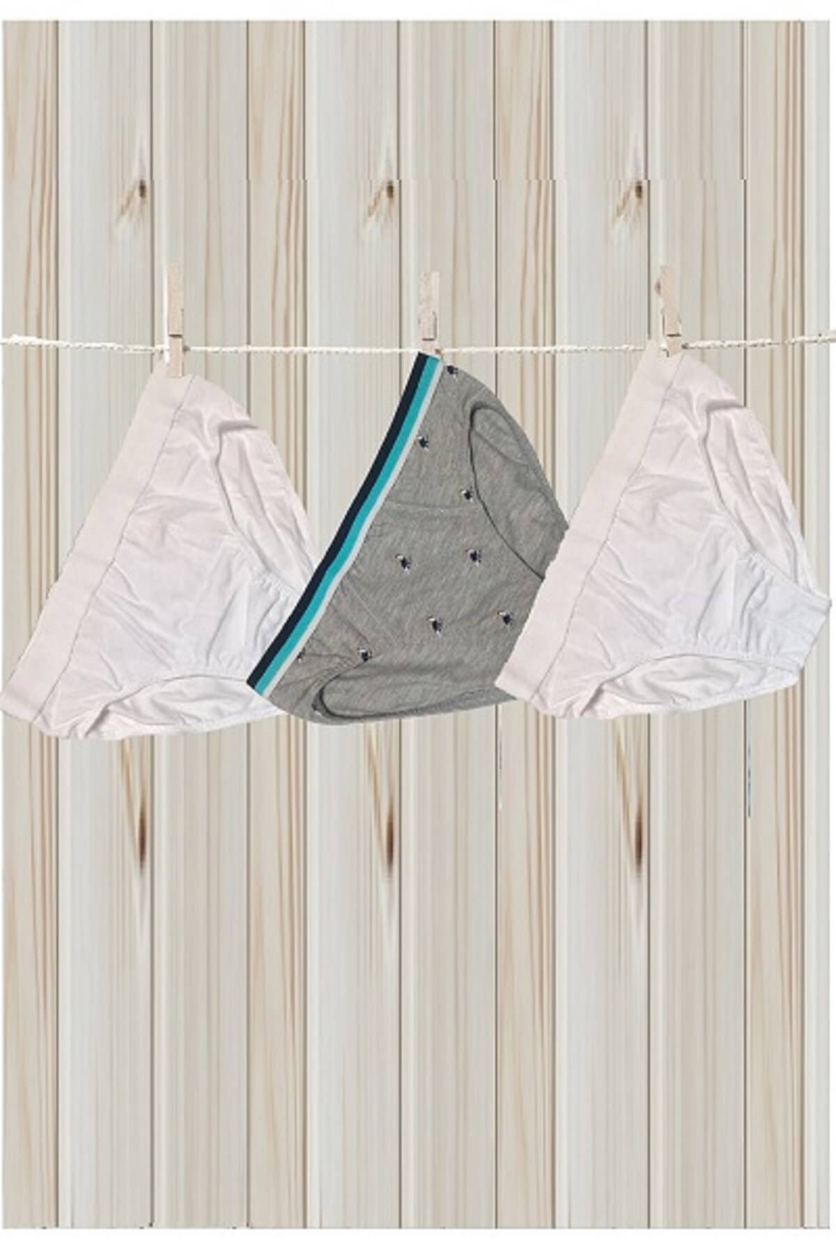 Blackspade Erkek Çocuk %95 Pamuk 3'lü Paket Slip