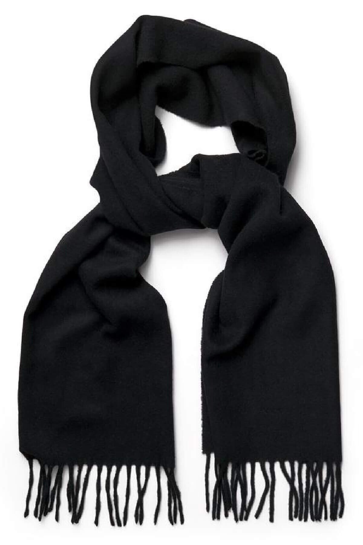 Blackspade İçi Termal Kumaş Dışı Polar Siyah Atkı