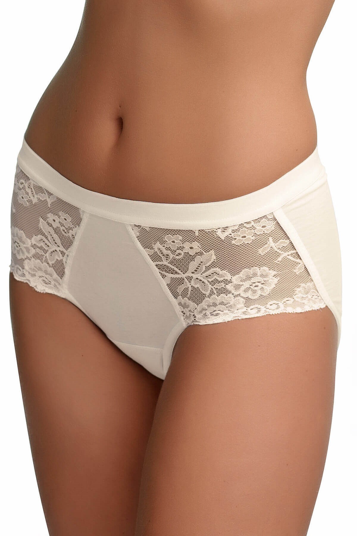 Blackspade Kadın %95 Pamuk Yüksek Bel Dantelli Külot
