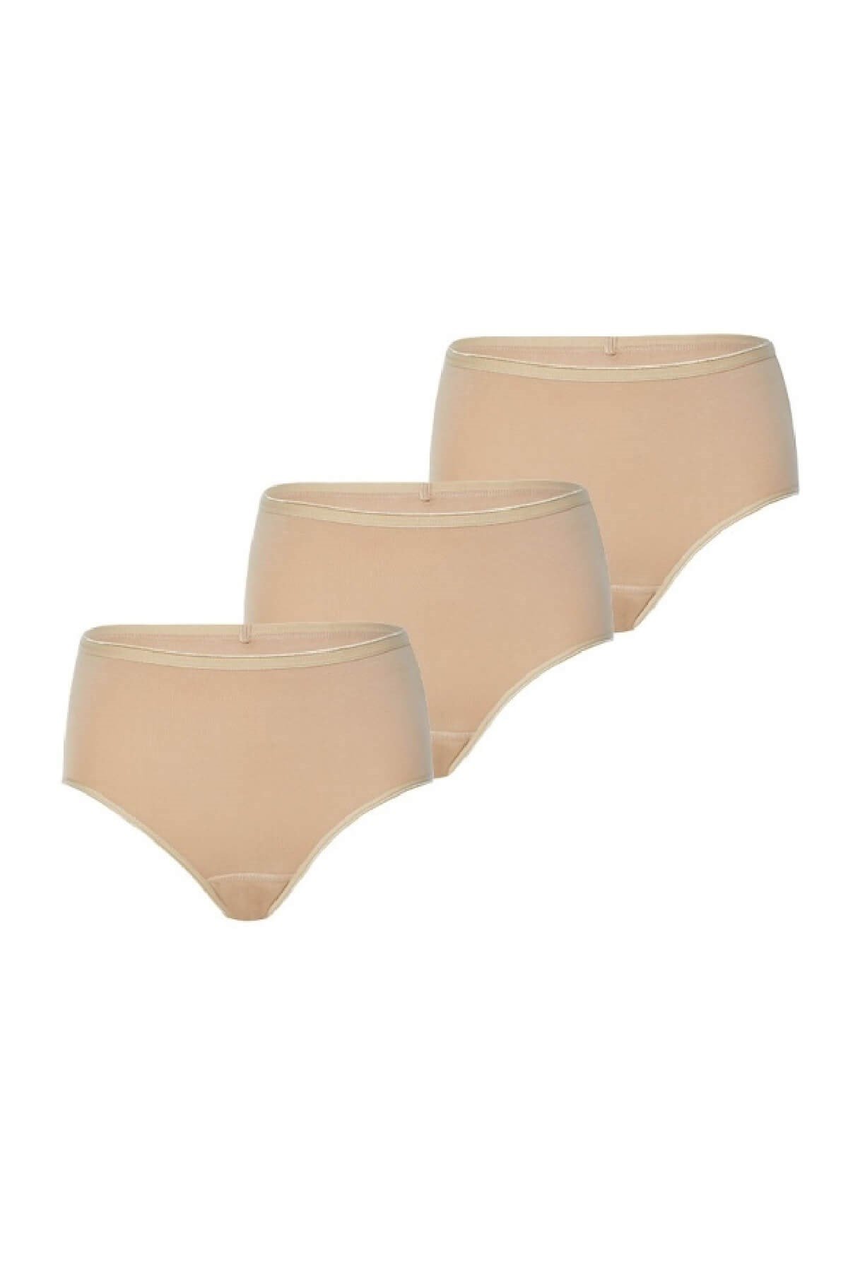 Blackspade Kadın %95 Pamuklu 3'lü Ekonomik Paket Yüksek Bel Külot