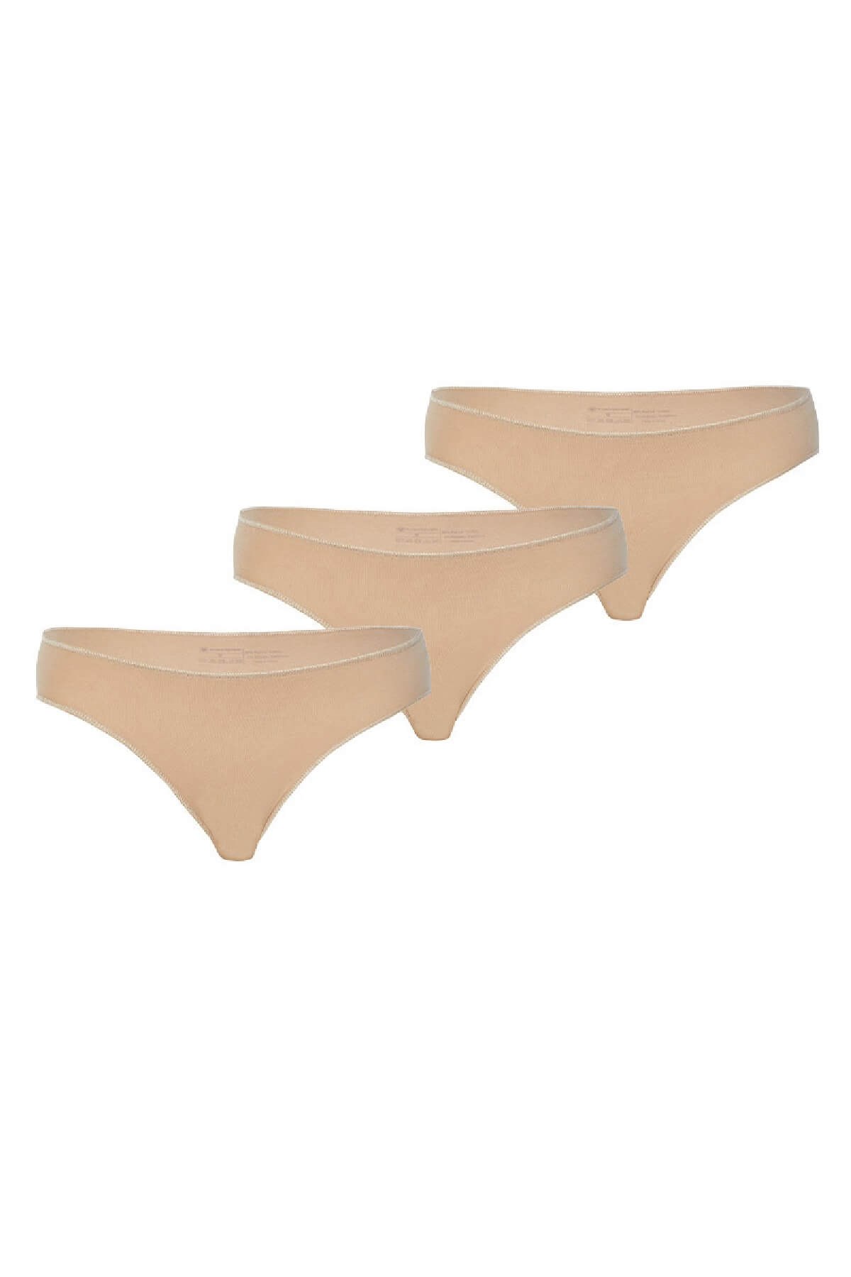 Blackspade Kadın %95 Pamuklu Gizli Lastik 3'lü Ekonomik Paket Slip