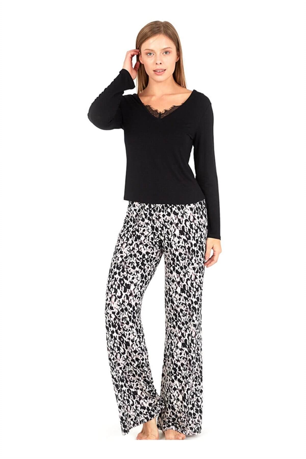 Blackspade Kadın Pijama Takımı 60008 - Siyah