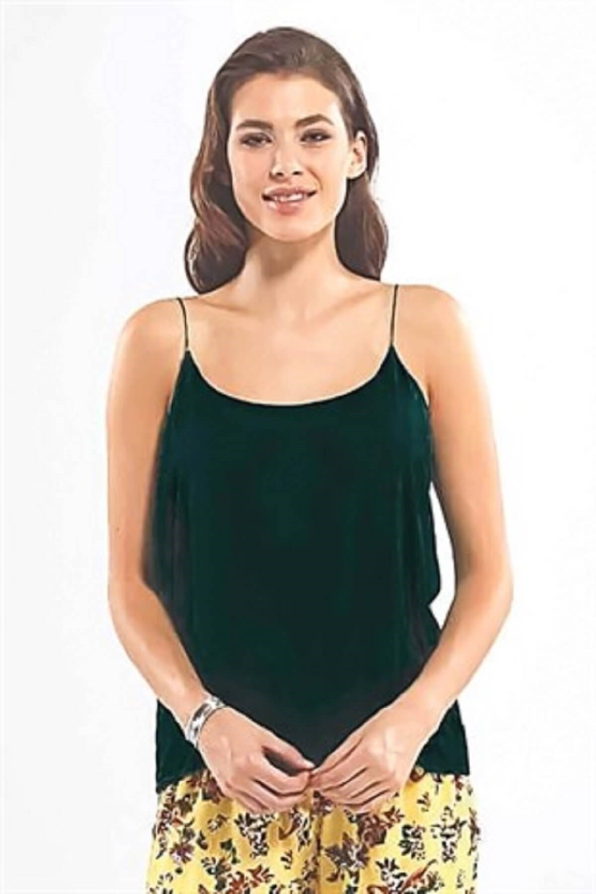 Blackspade Kadın Tensel İnce Askılı T-Shirt