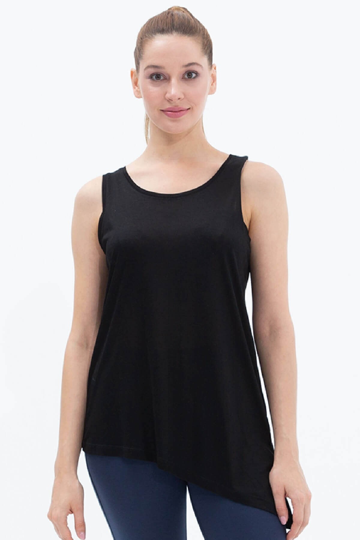 Blackspade Kadın Tensel Sıfır Yaka Kol T-shirt - Yeşil