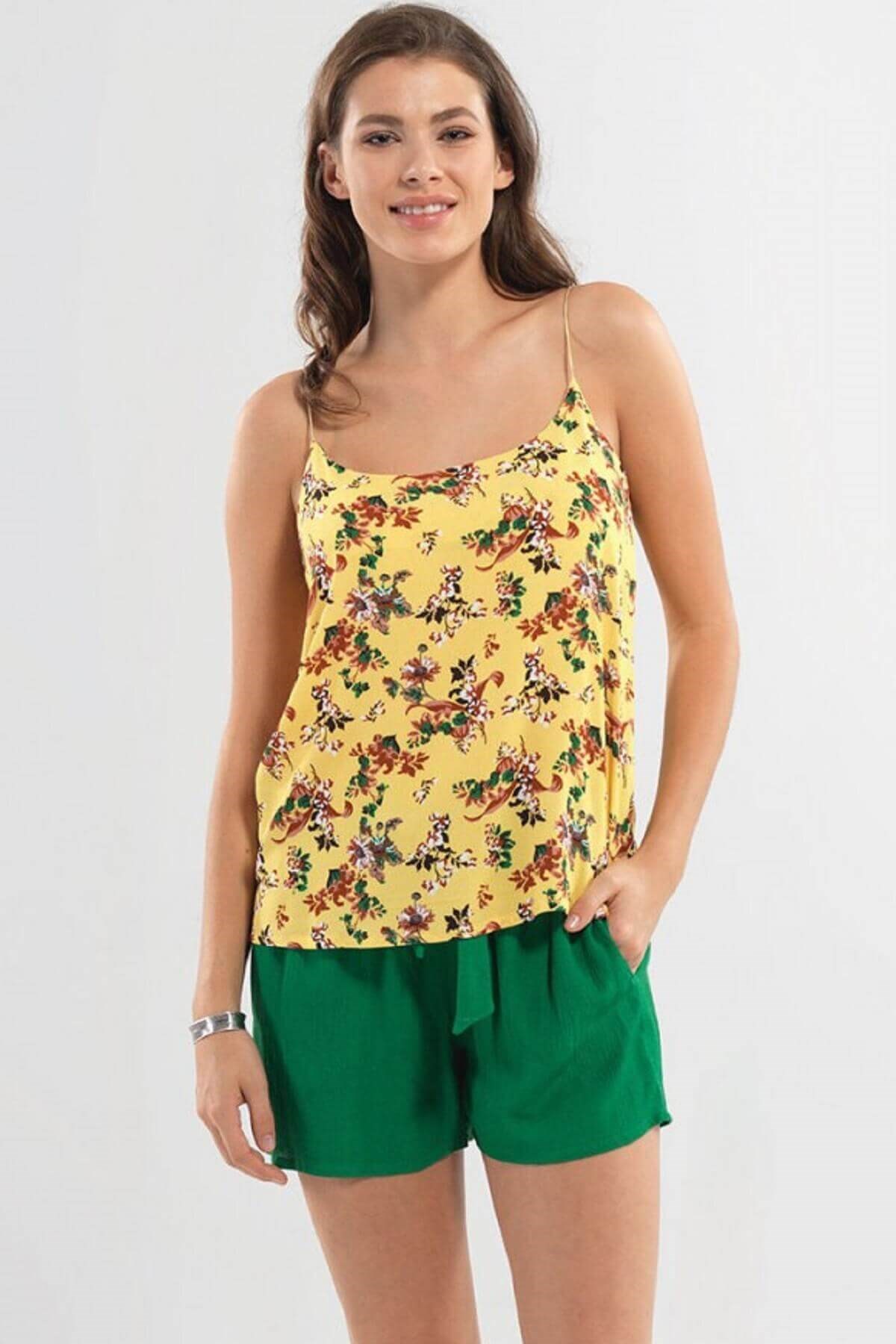 Blackspade Kadın Tensel Şort - Yeşil