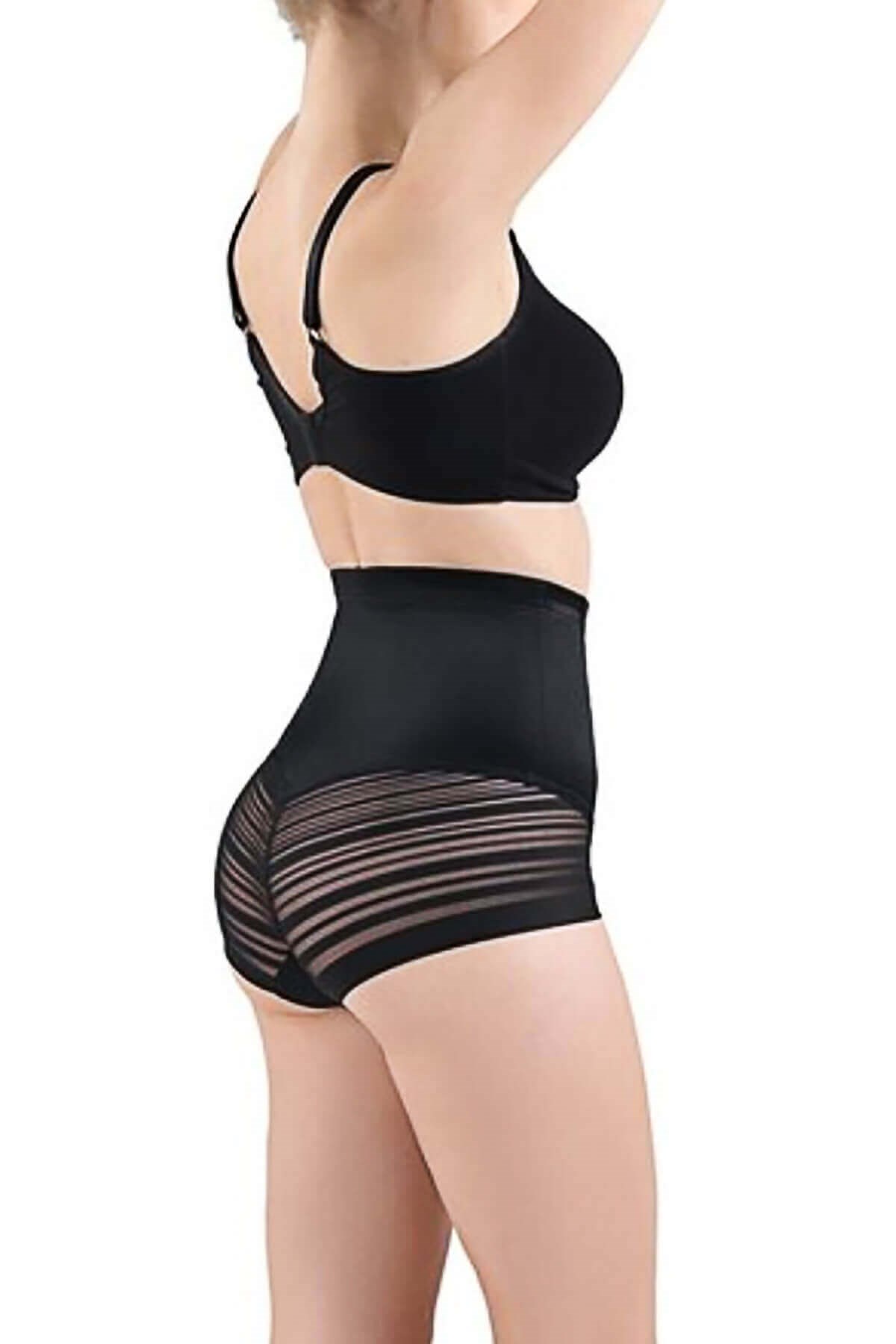 Blackspade Kadın Yüksek Bel Slip Korse Body Cotrol - Tül Detaylı