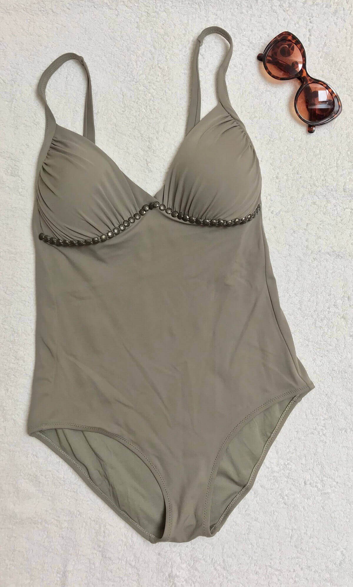 Dagi Kadın Toparlayıcı Büyük Beden Vizon Mayo