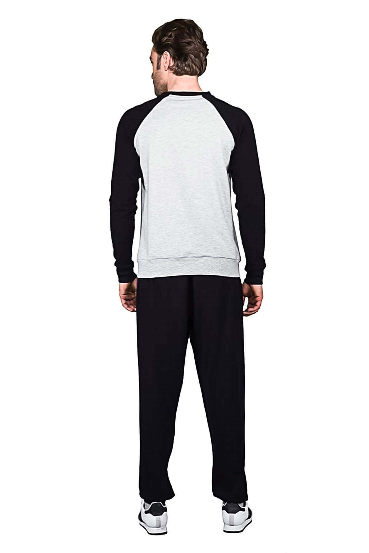 Doreanse Erkek Uzun Kol Yuvarlak Yaka Eşofman Takımı Gri 4765