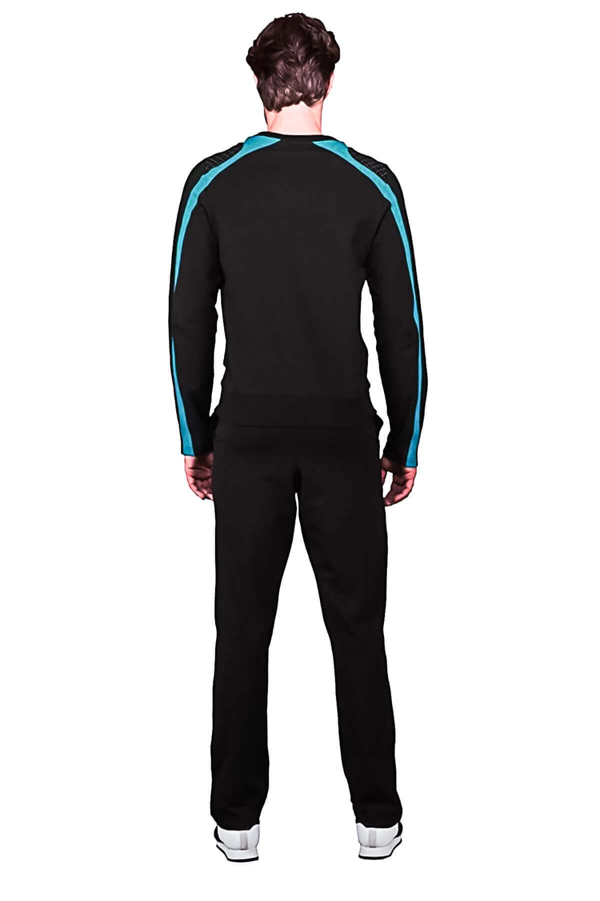 Doreanse Erkek Uzun Kol Yuvarlak Yaka Eşofman Takımı Siyah 4800