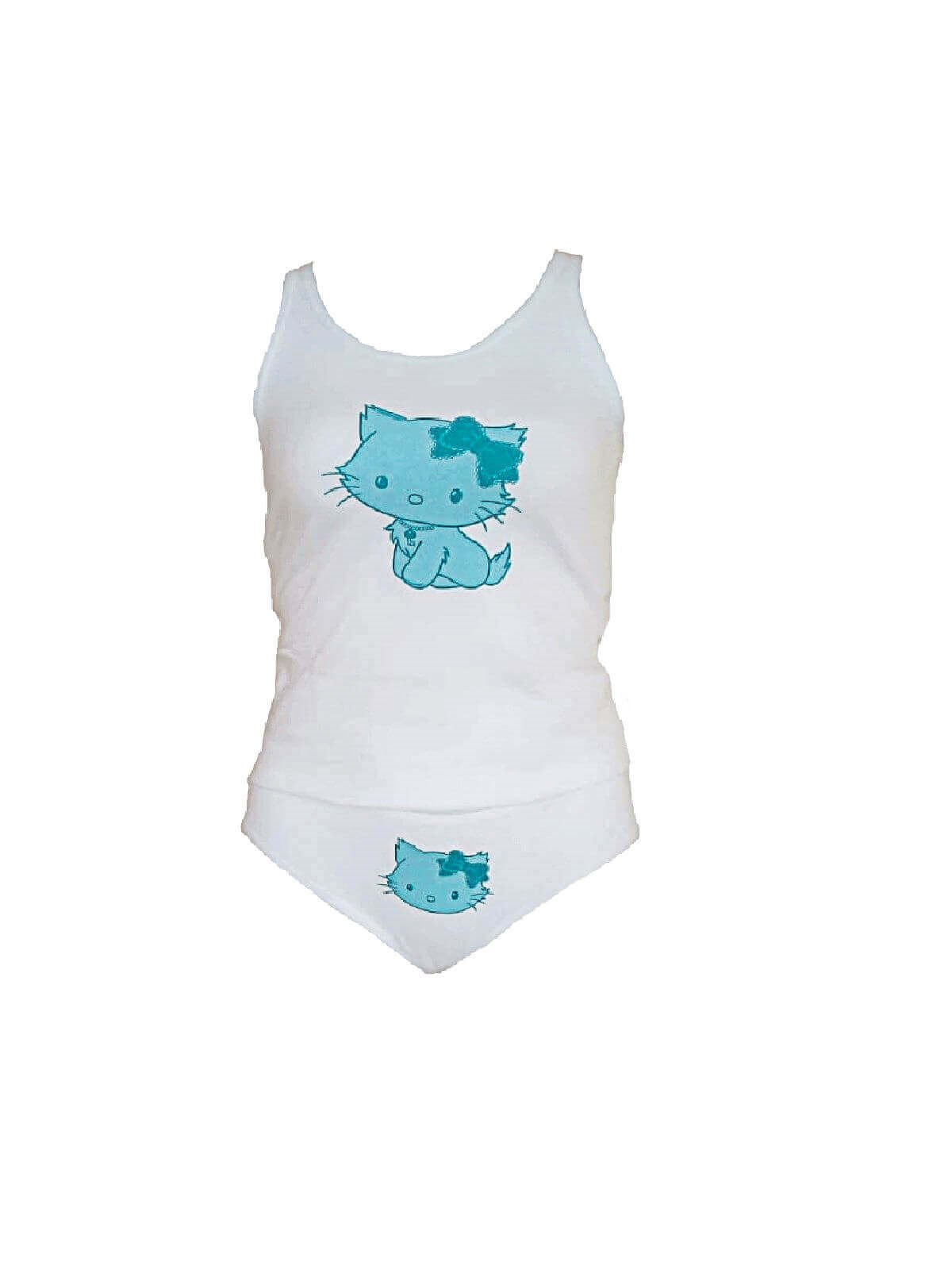 Erdem 2359 Kadın Kalın Askılı %92 Pamuklu Atlet Külot Takım