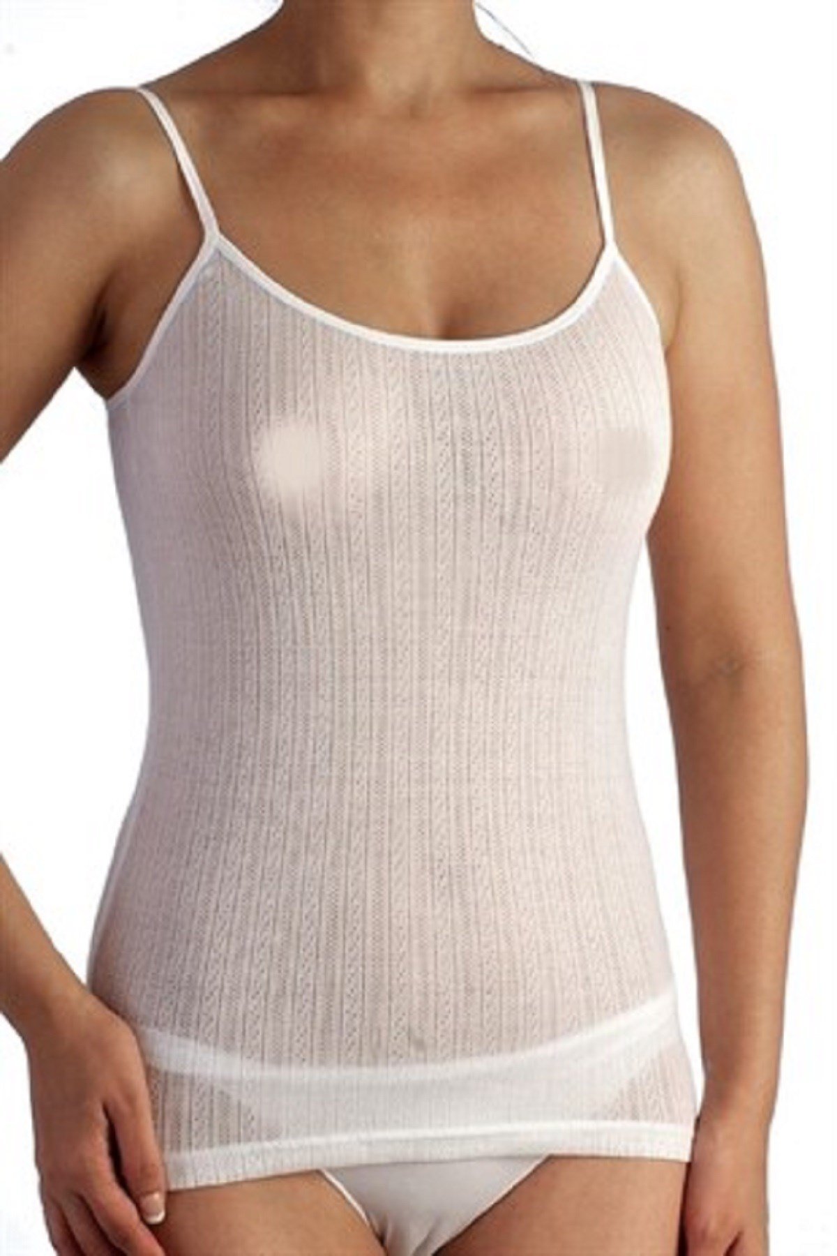 Fai 2332 Kadın %100 Doğal Tencel İnce & İp Askılı Atlet