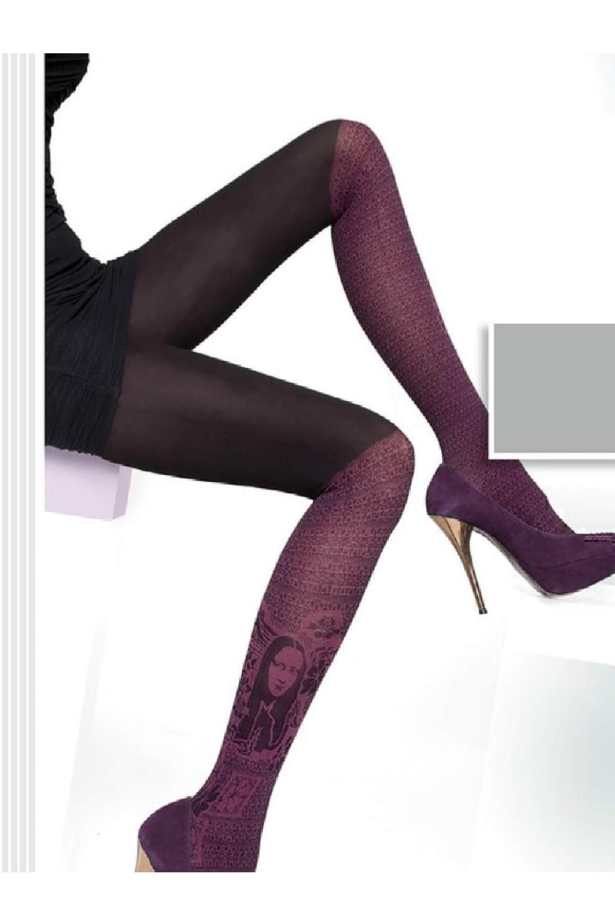 Fiore Monalisa 40 Den Desenli Kaçmayan Külotlu Çorap