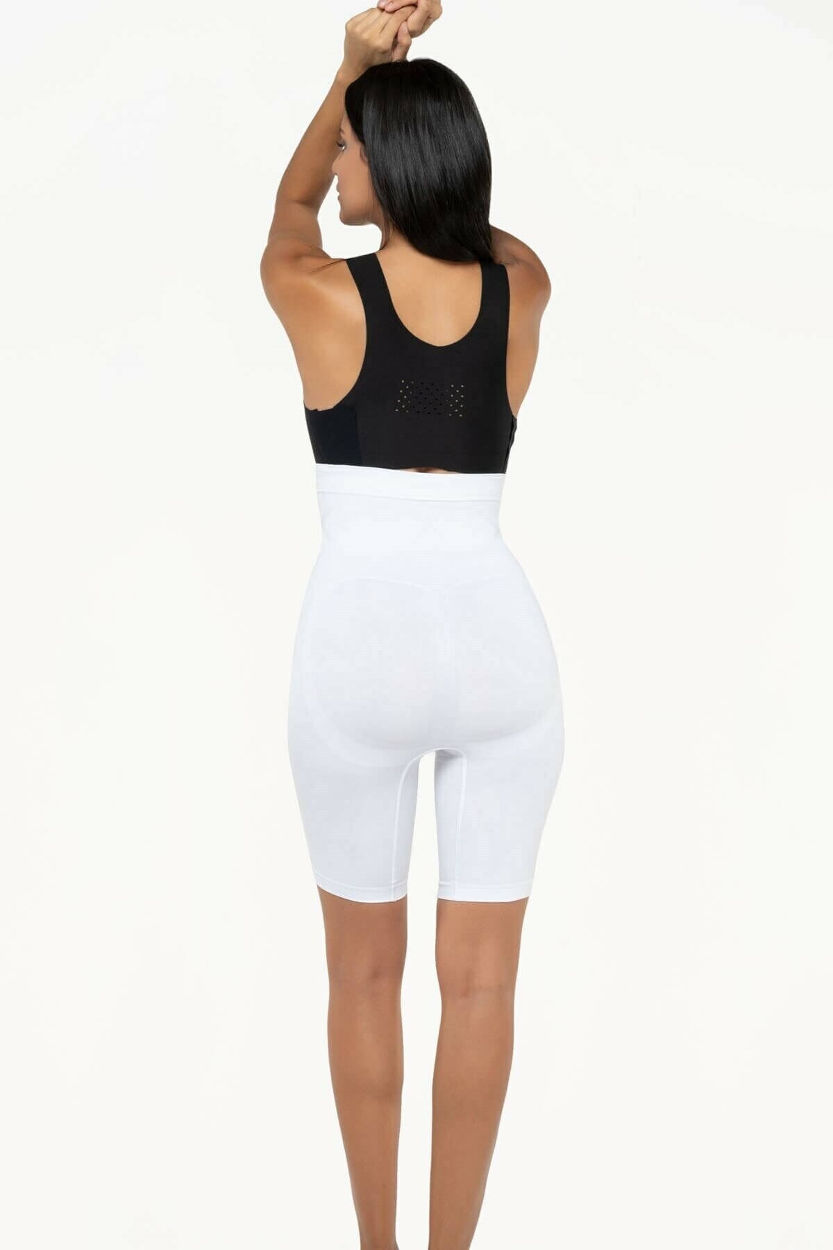 Formeasy Vücut Şekillendirici Dikişsiz Silikonlu Yüksek Bel & Uzun Paçalı Korse