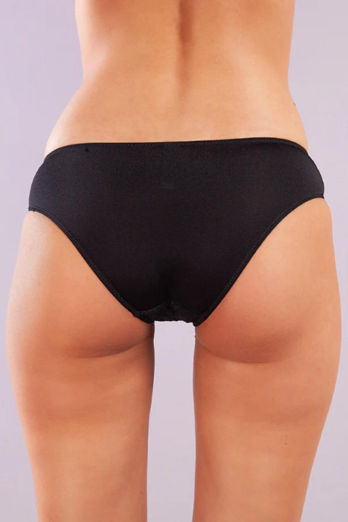 Golshan 131-011 Gala Kadın Saten Dantel Detaylı Fantezi Slip