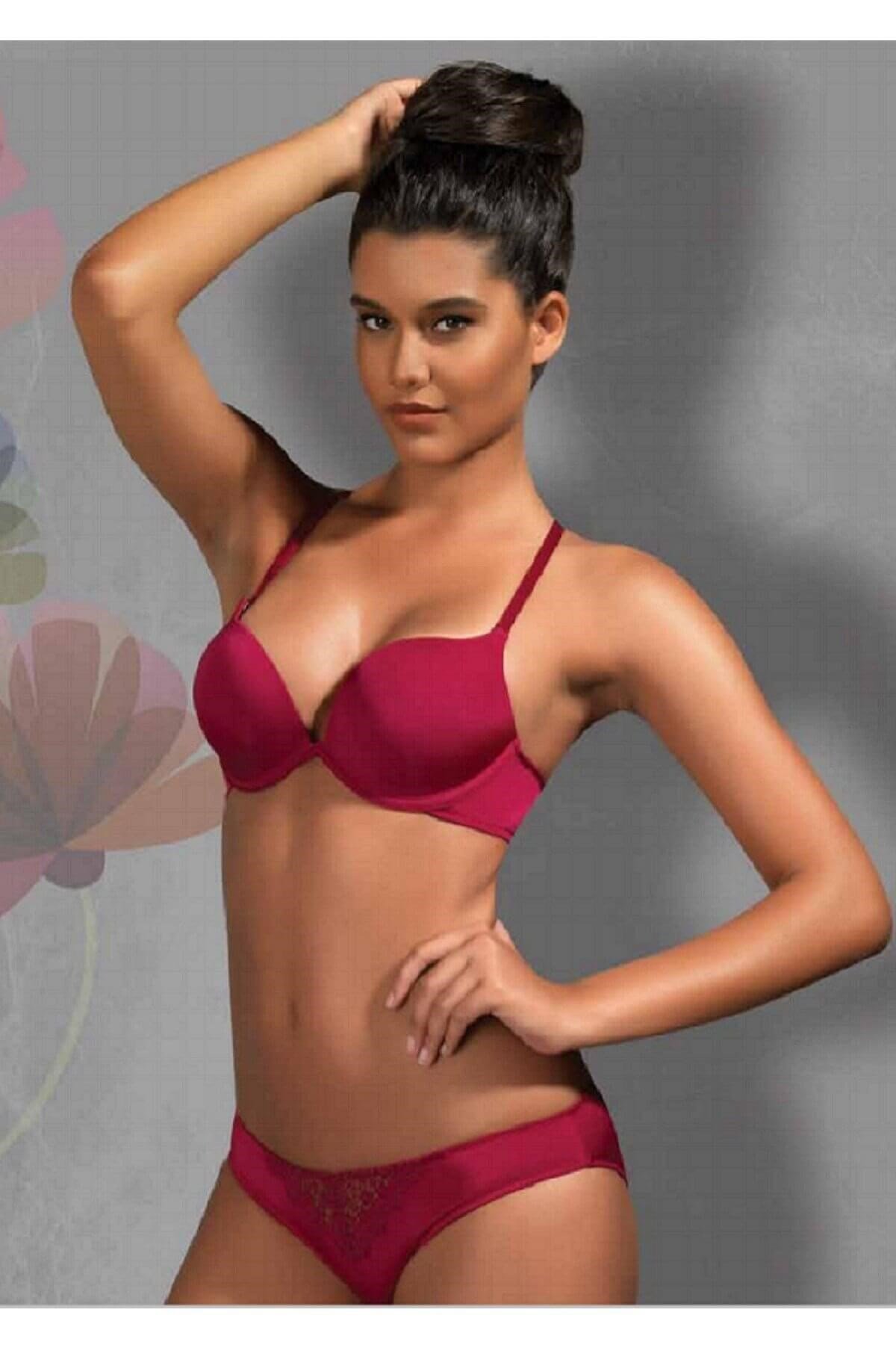 Golshan 171-036 Ekstra Destekli Push-Up Sırtı Dantelli Sütyen