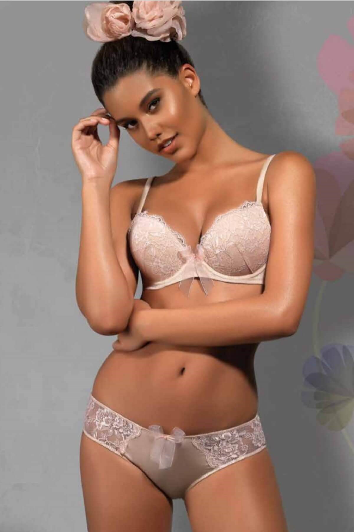 Golshan Destekli Push Up Dantelli Fantezi Sütyen