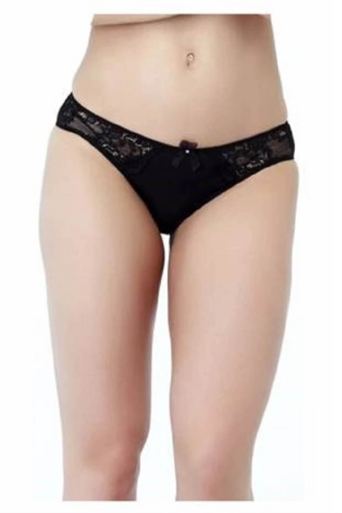 Golshan Kadın Saten Dantel Detaylı Fantezi Slip