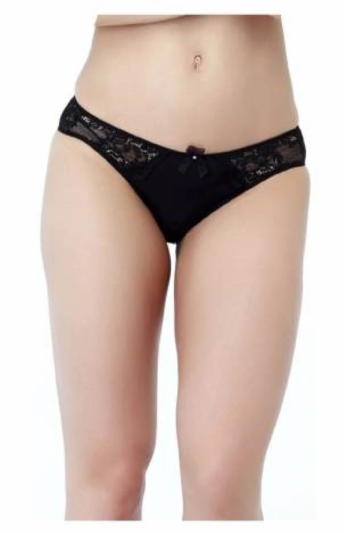 Golshan Kadın Saten Dantel Detaylı Fantezi Slip