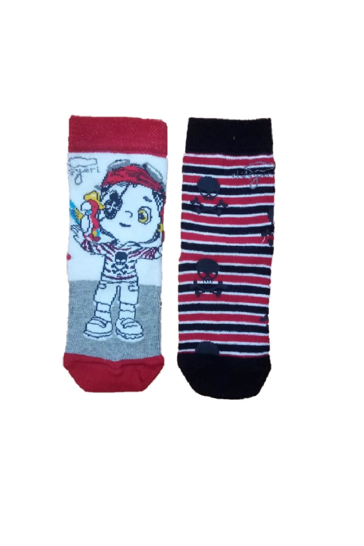 Leliko - Lisanslı Çizgi Film Karakter Baskılı 2'li Paket 4 Mevsim Soket Çorap