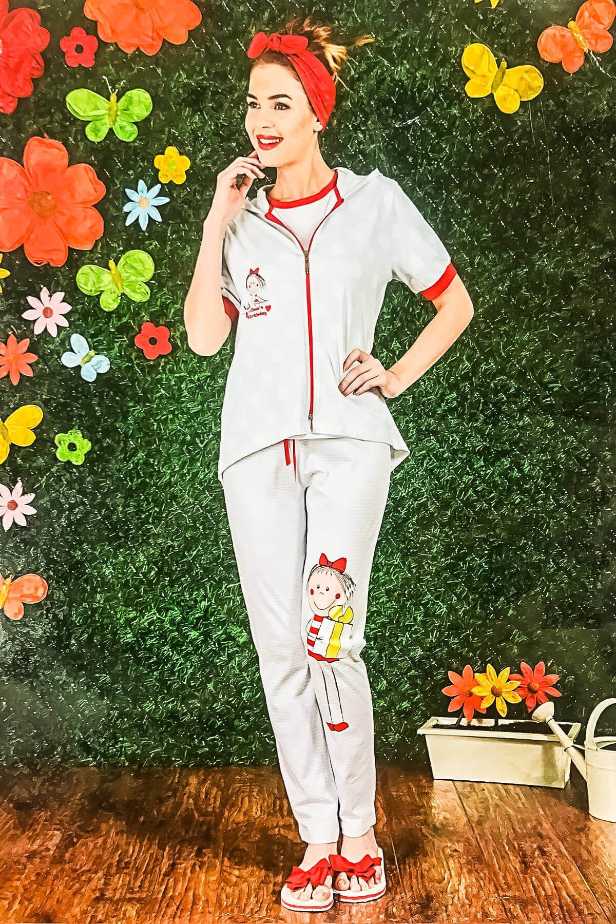 Limissi Kadın 3'lü Set Pijama Takımı