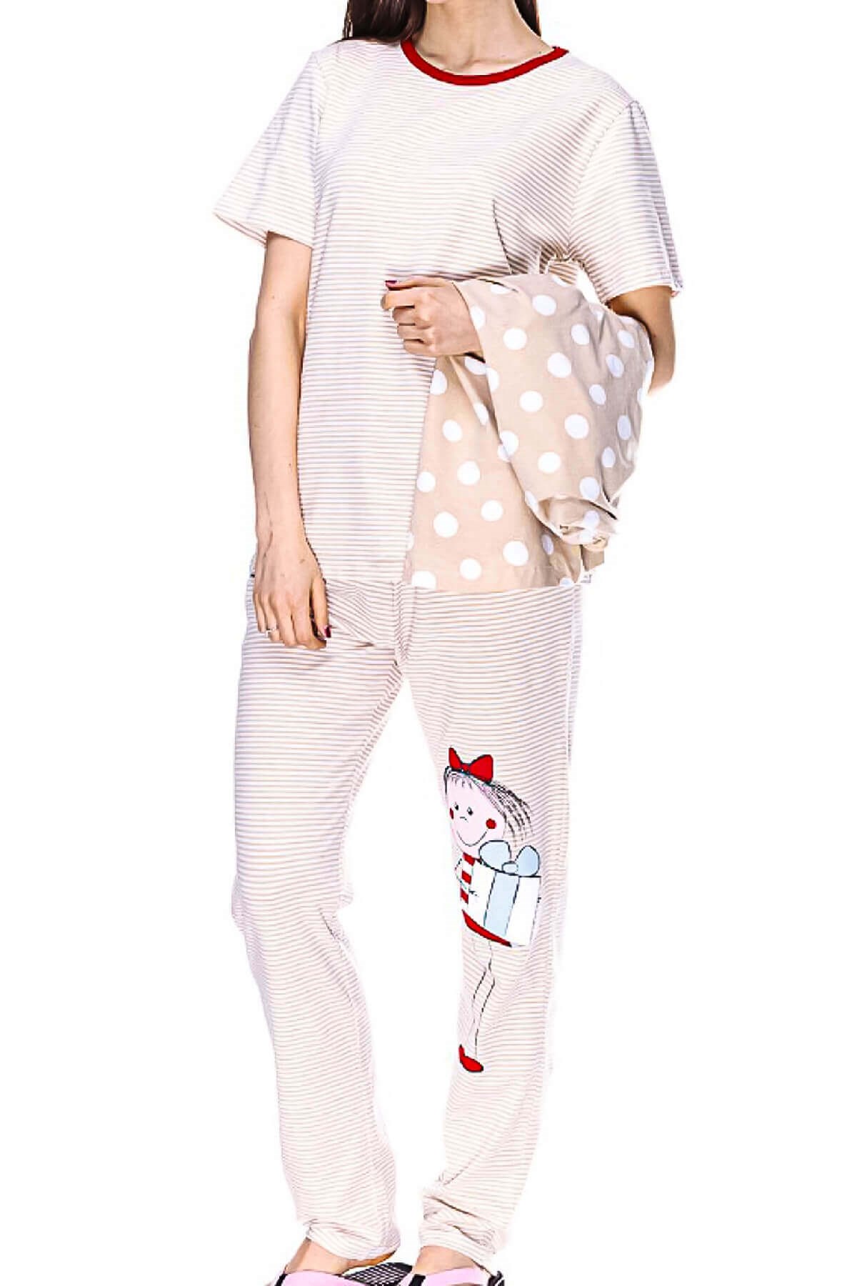 Limissi Kadın 3'lü Set Pijama Takımı