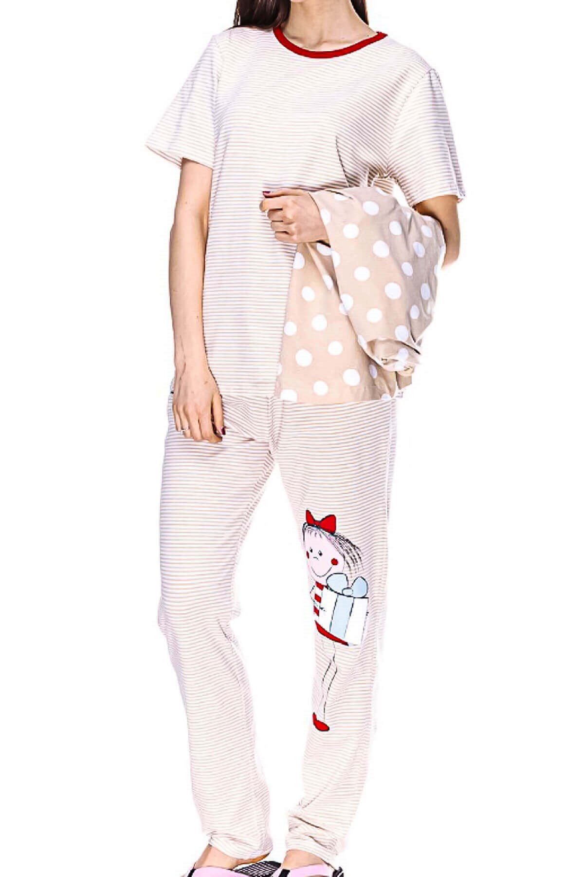 Limissi Kadın 3'lü Set Pijama Takımı