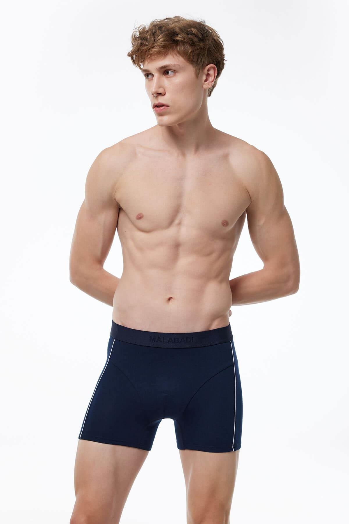Malabadi 017 2'li Paket Erkek Biyeli Modal Boxer