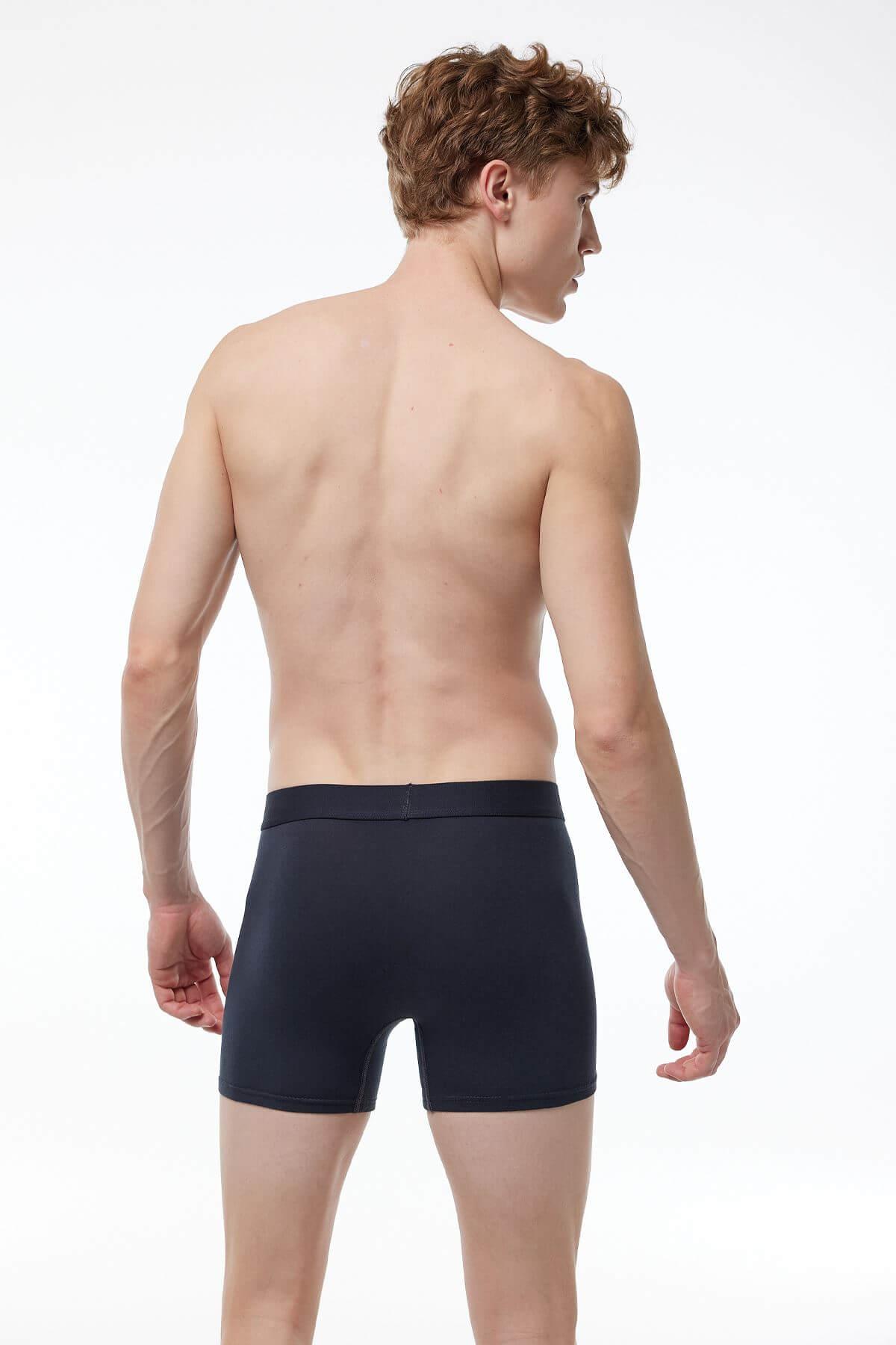 Malabadi 017 3'lü Paket Erkek Biyeli Modal Boxer