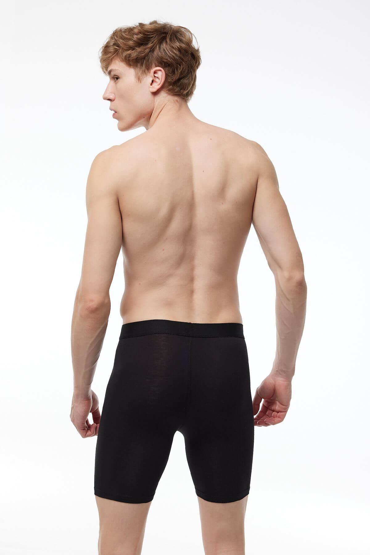 Malabadi 019 - Erkek Uzun Paçalı Modal Boxer ( Kemerli Bel Lastiği )