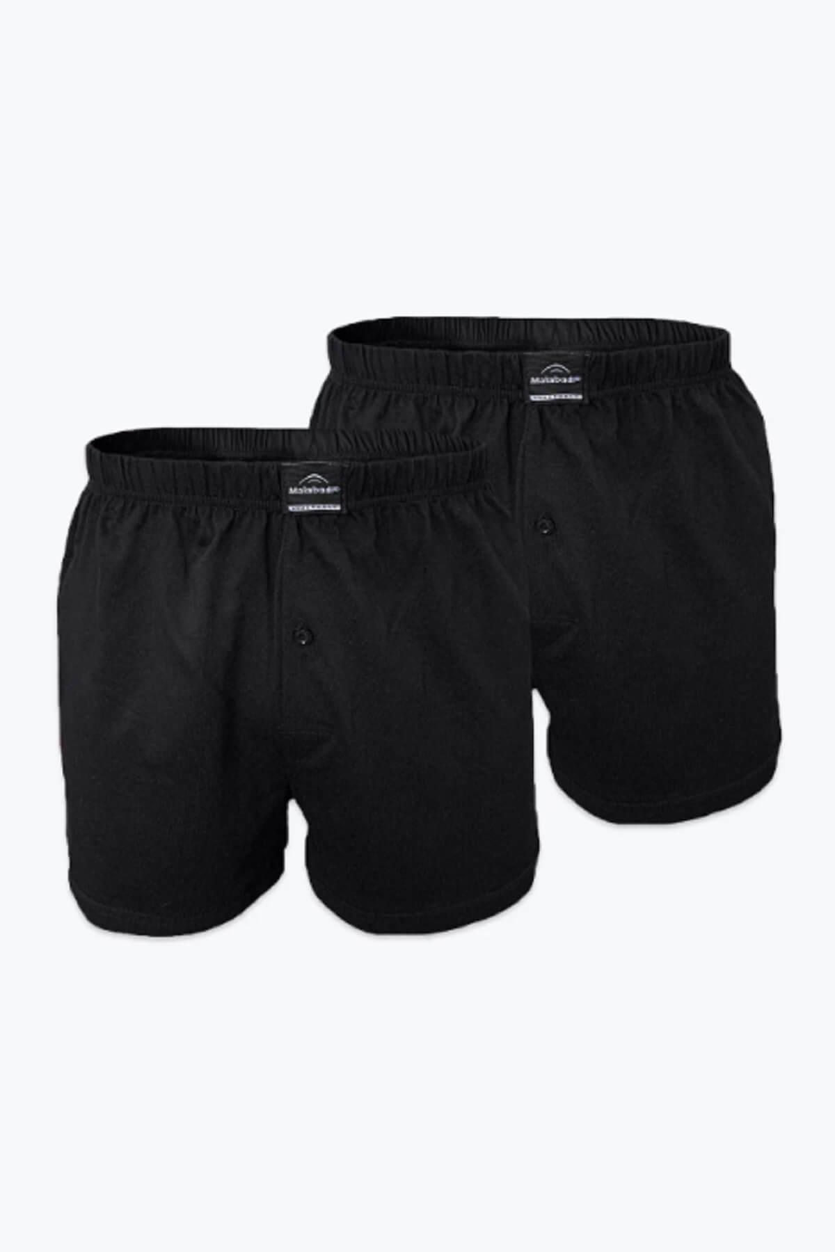 Malabadi 024 2'Li Paket Erkek Geniş Kalıp %100 Pamuk Boxer