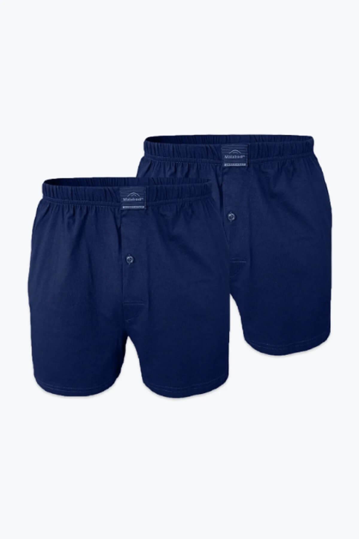 Malabadi 024 2'Li Paket Erkek Geniş Kalıp %100 Pamuk Boxer