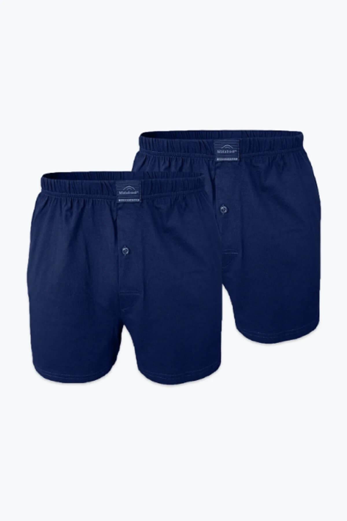 Malabadi 024 2'Li Paket Erkek Geniş Kalıp %100 Pamuk Boxer