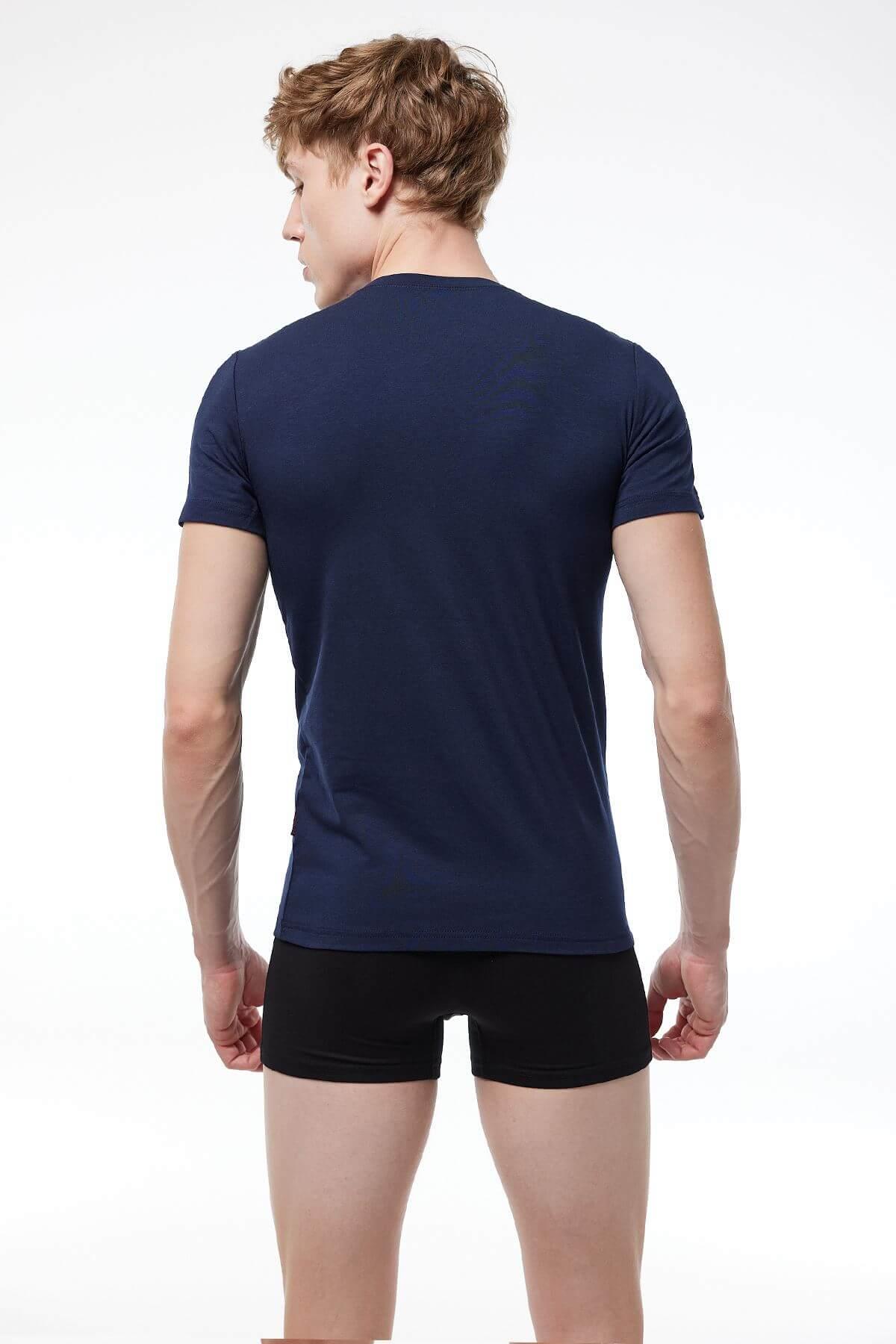 Malabadi 030 Erkek Modal USA Yaka Kısa Kol Body