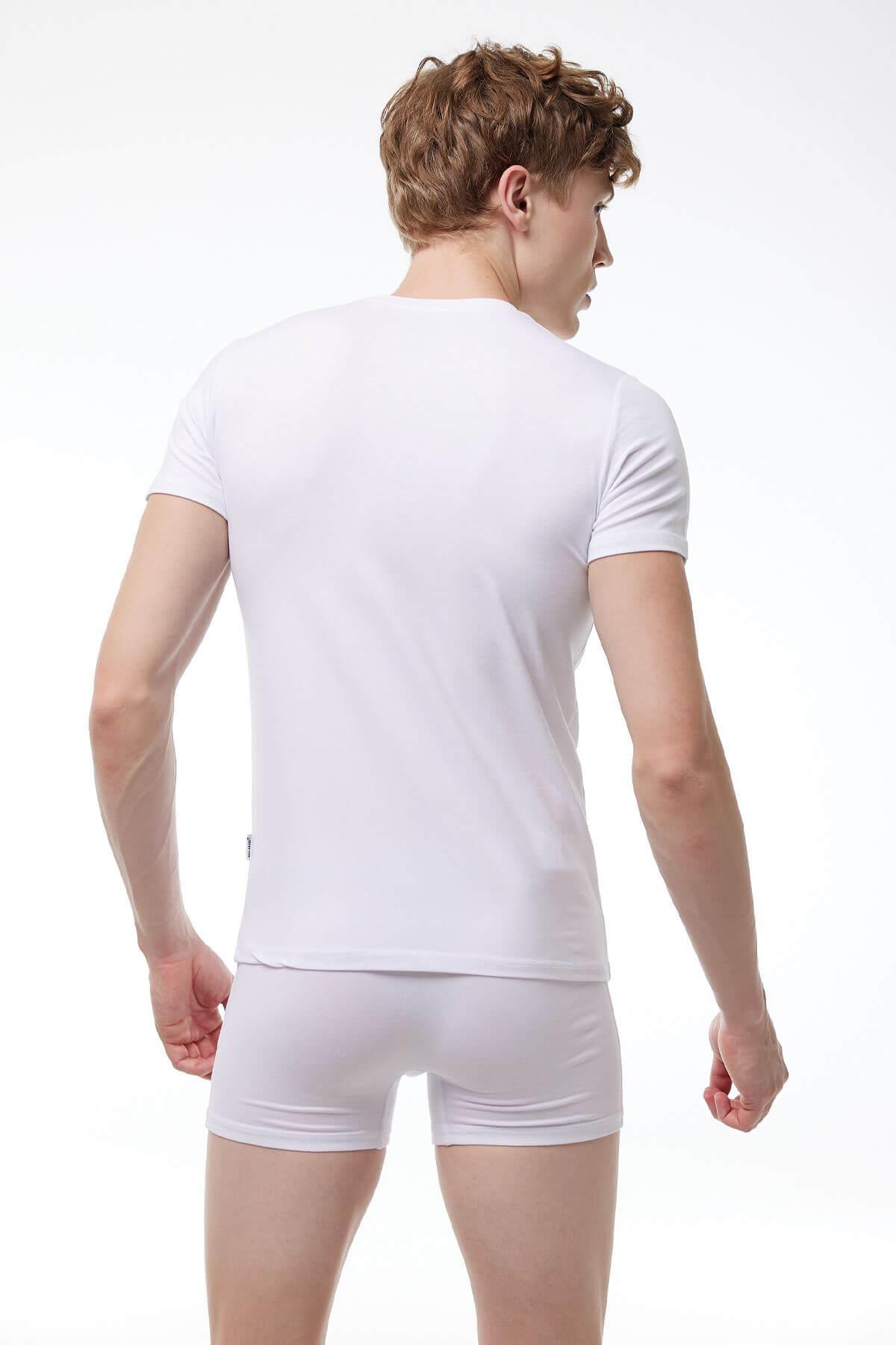 Malabadi 030 Erkek Modal USA Yaka Kısa Kol Body