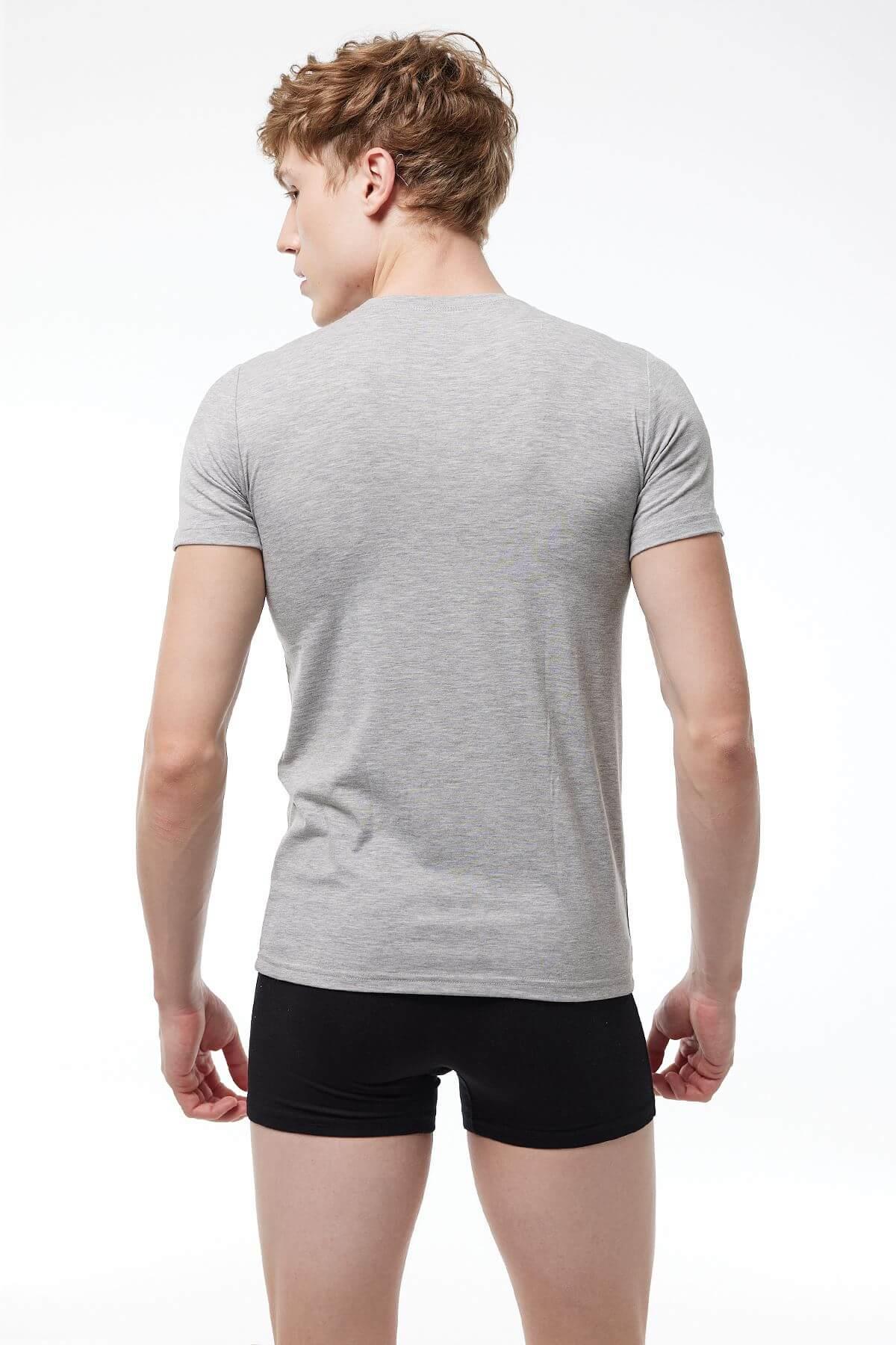 Malabadi 030 Erkek Modal USA Yaka Kısa Kol Body