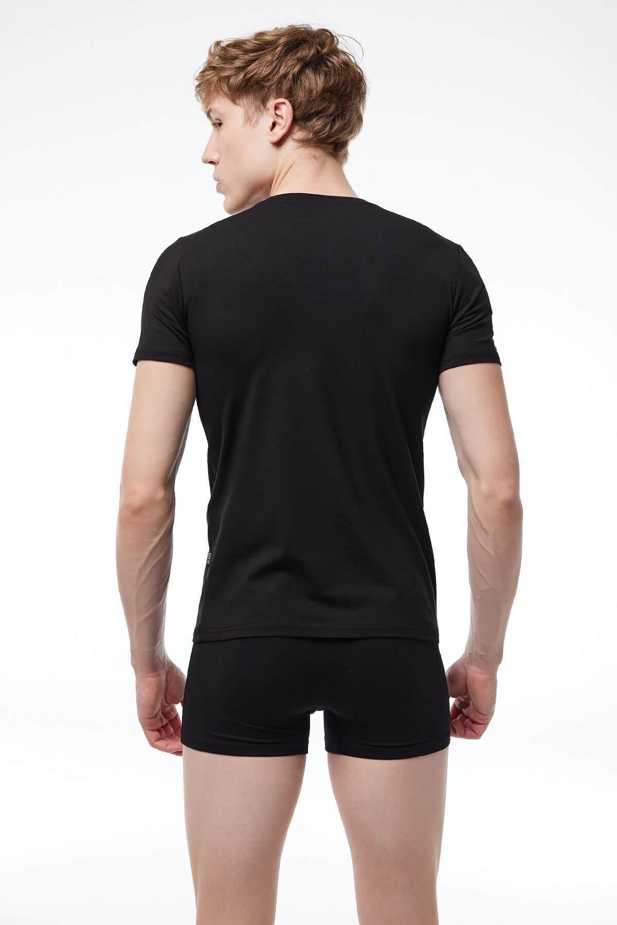 Malabadi 030 Erkek Modal USA Yaka Kısa Kol Body